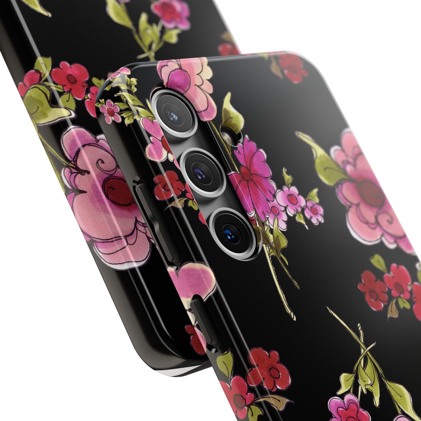 Jumbo Floral Black Phone Case