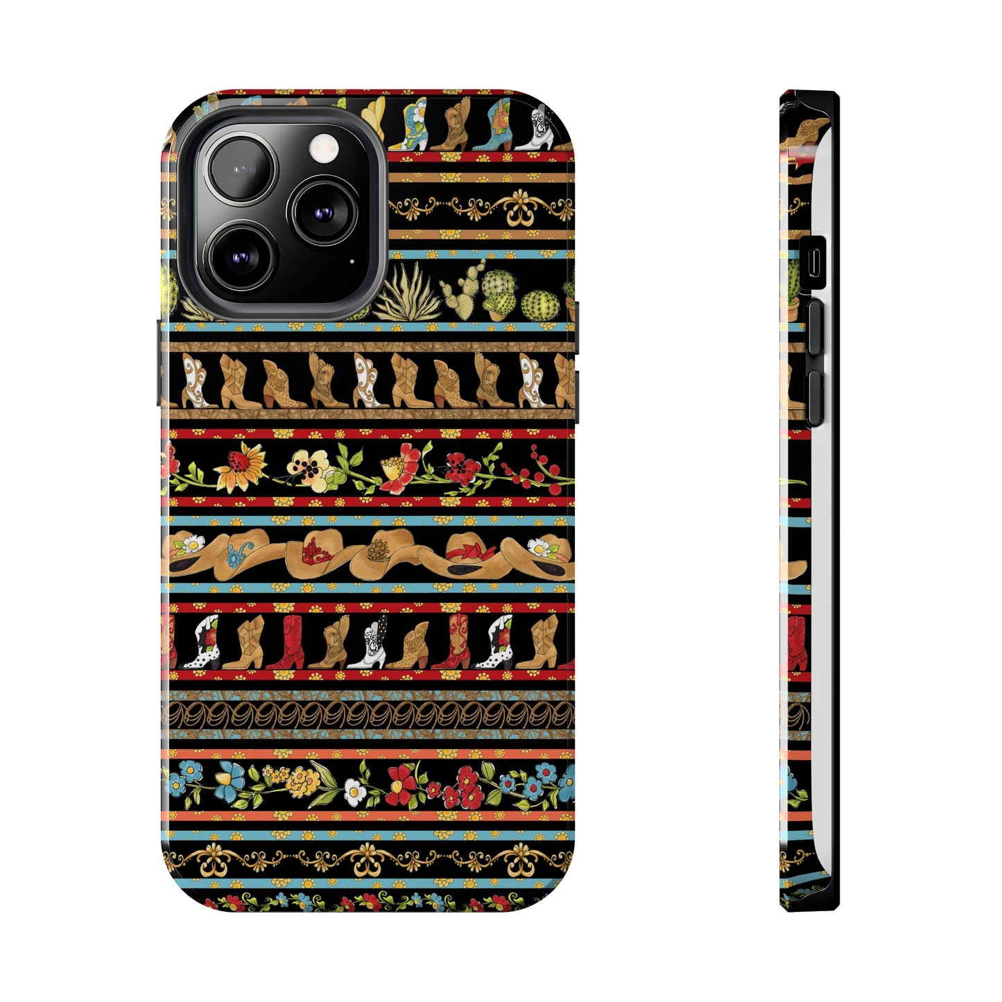 Whoa Borders Black Phone Case