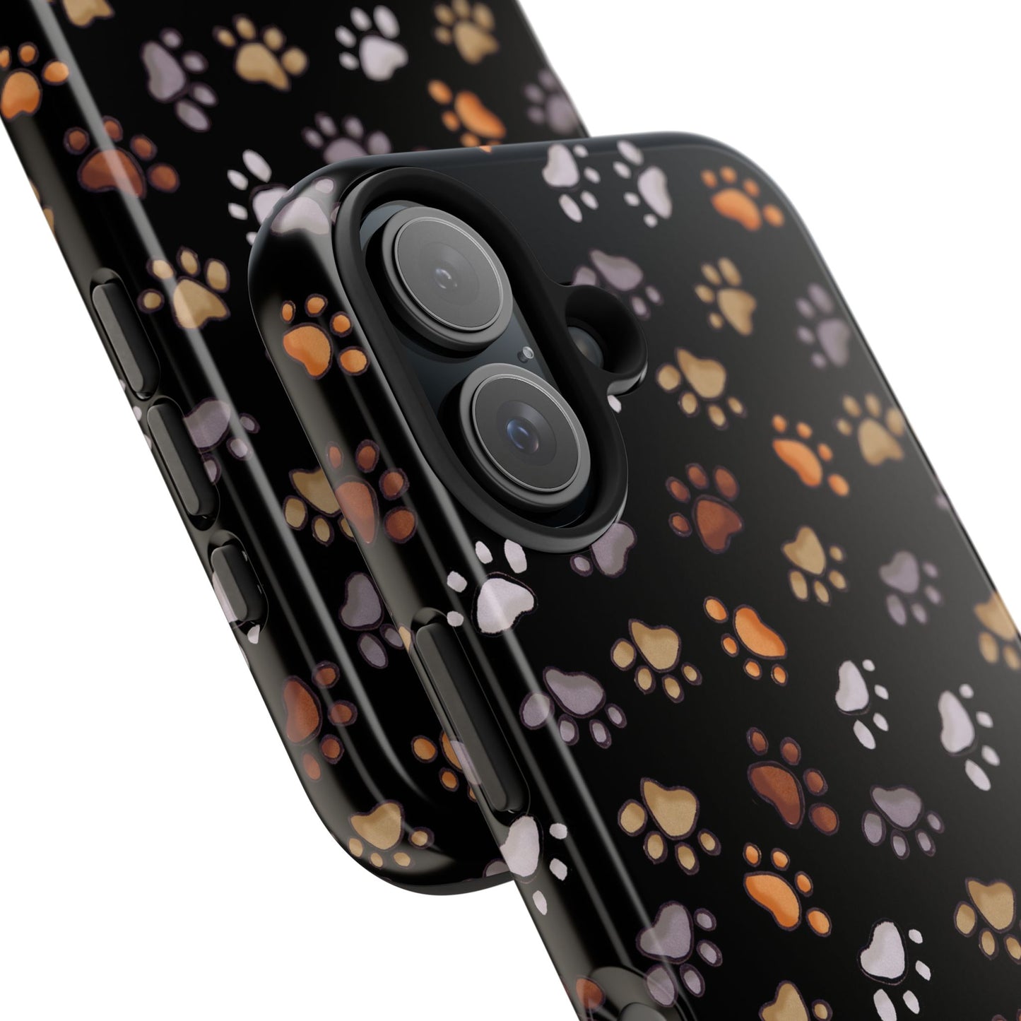 Puppy Paws Black Phone Case