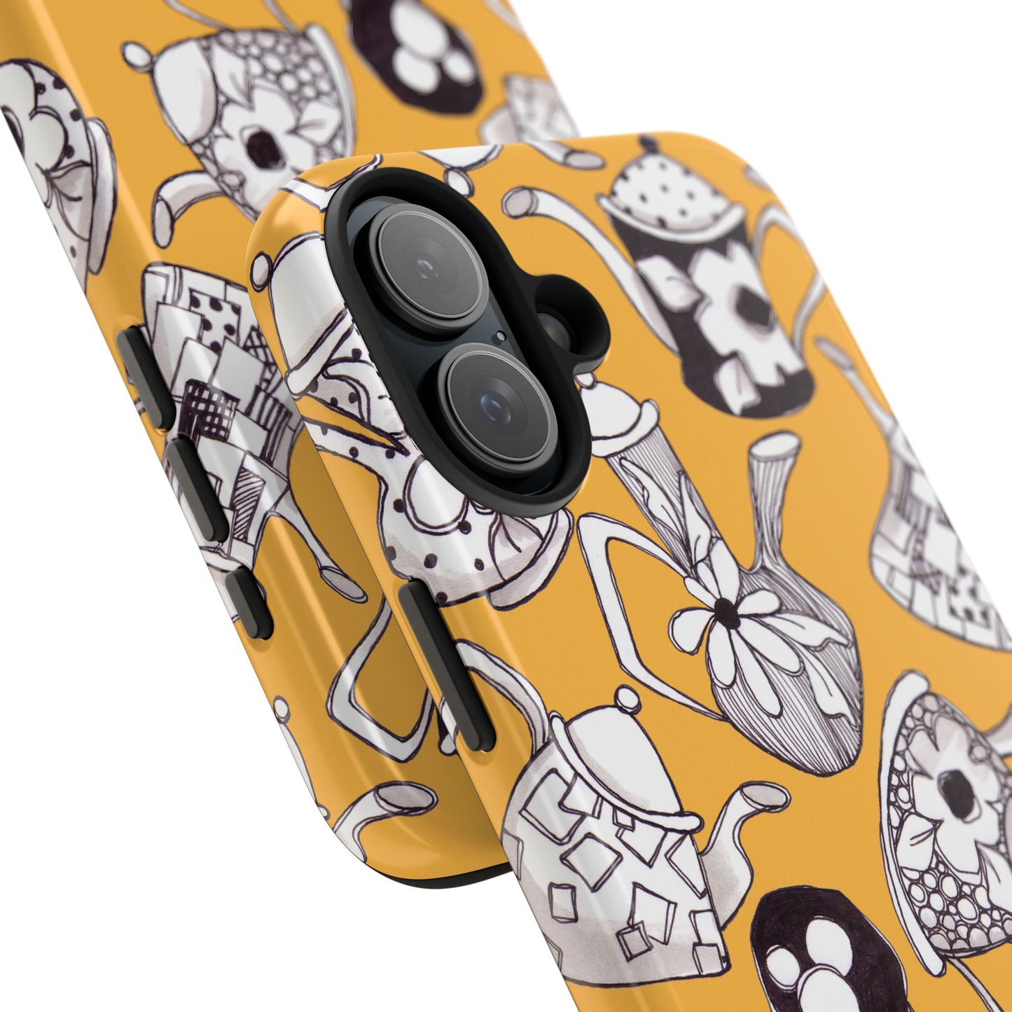 Fancy Pots Yellow Phone Case