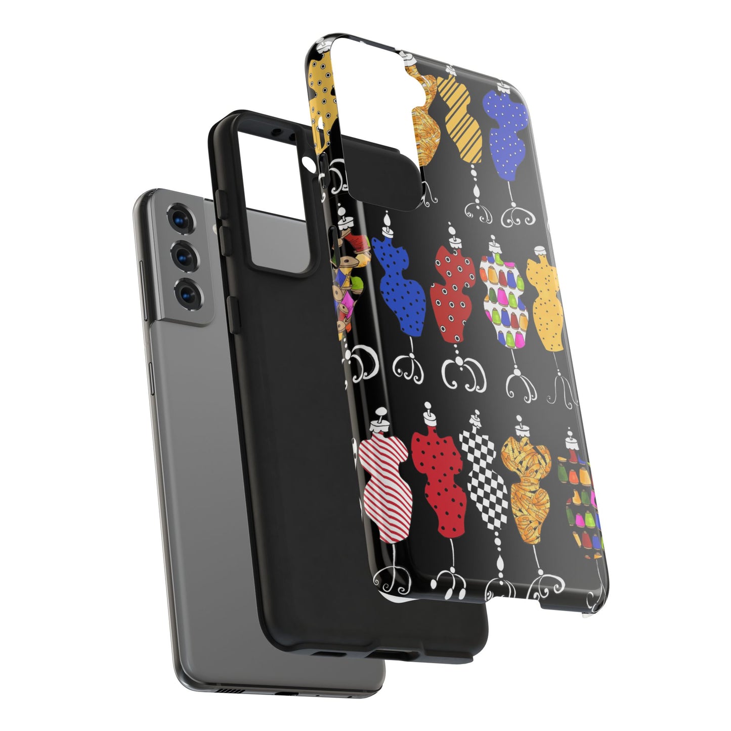 Go Figure Black / Multi Phone Case