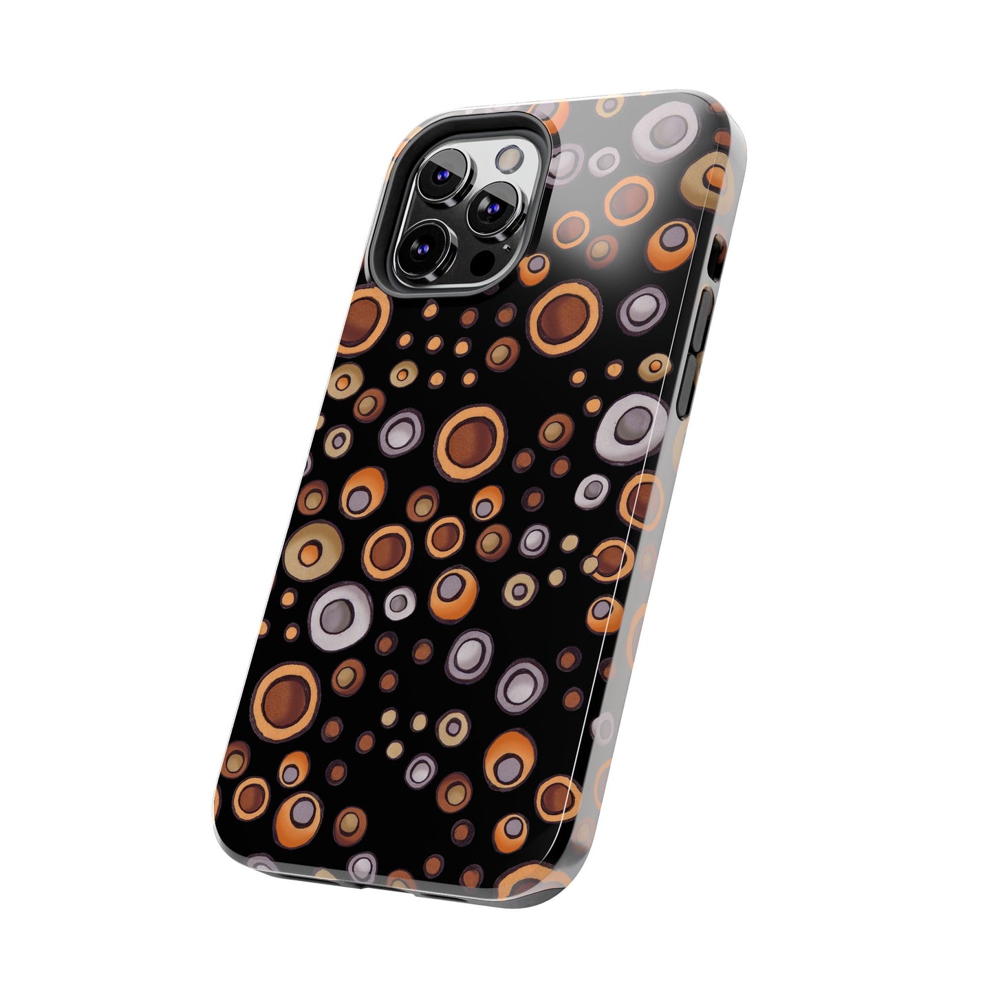 Doggy Dots Black Phone Case