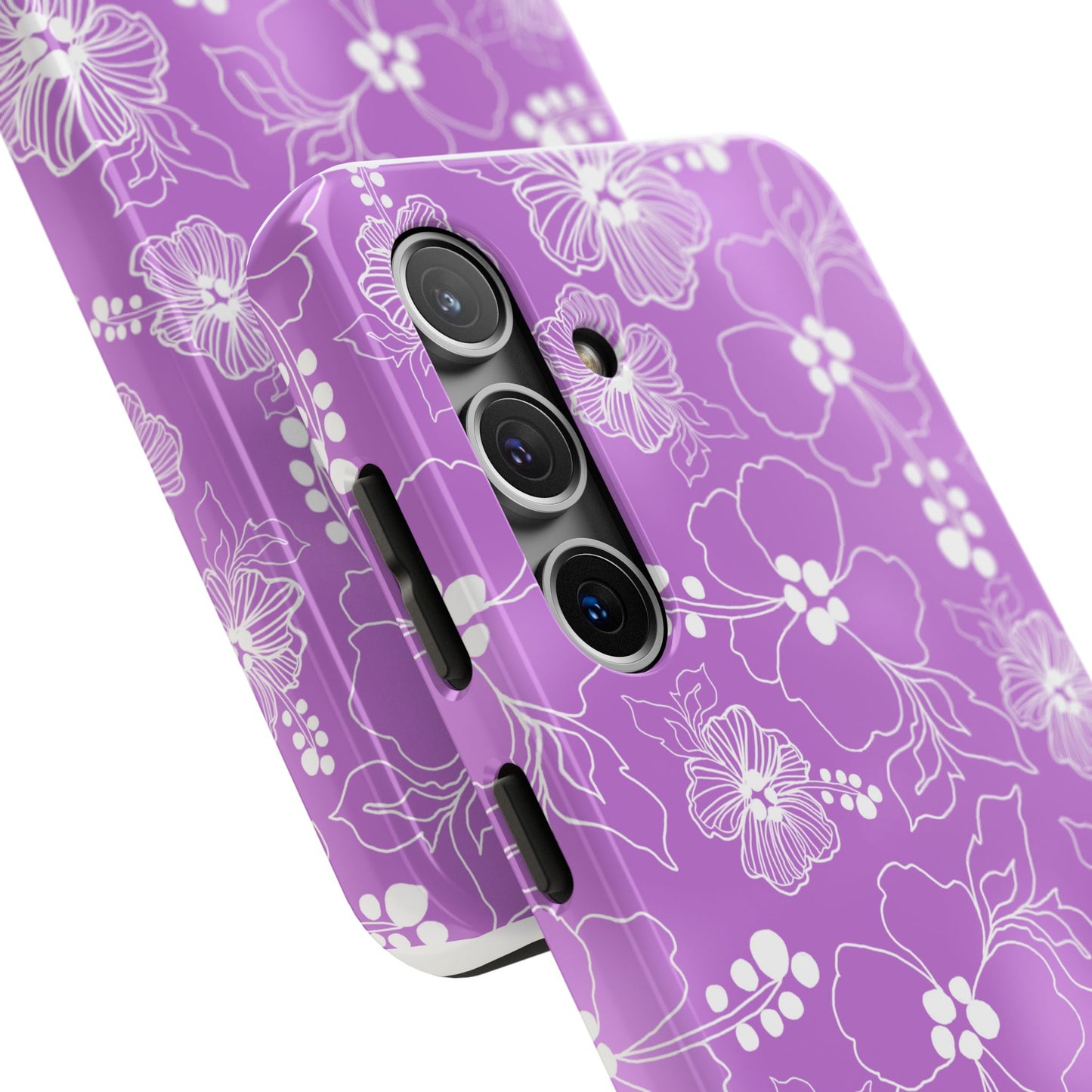 Lacey Hibiscus Orchid Phone Case