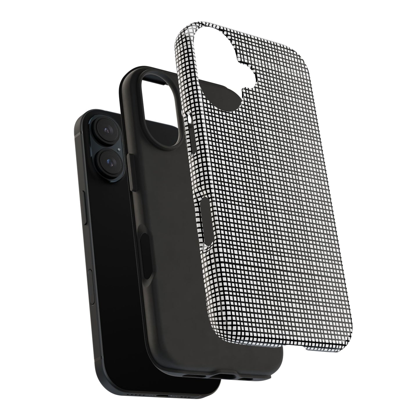 Window Pane White / Black Phone Case