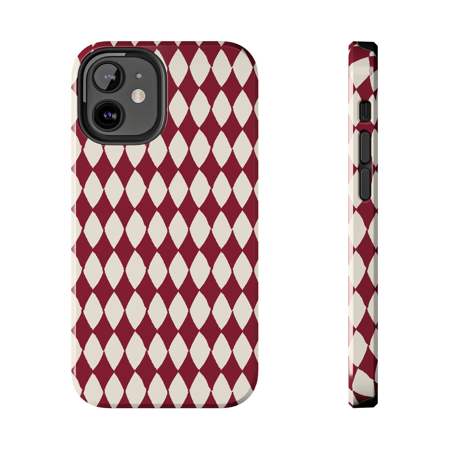 Diamond Ivory / Red Phone Case