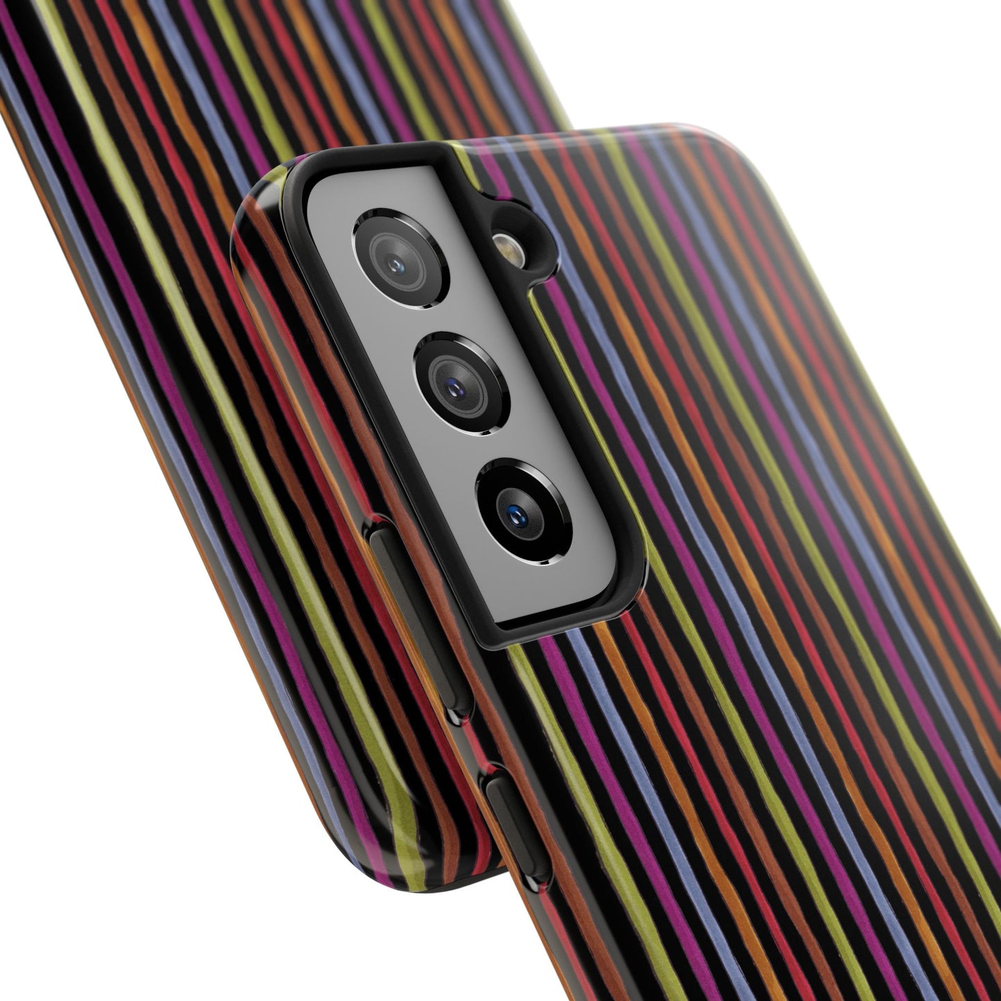Stripe Black Phone Case
