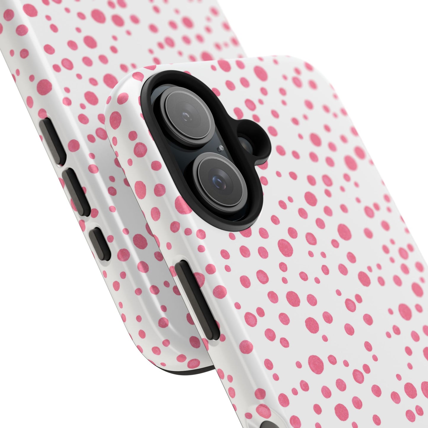 Balloon Dots White / Pink Phone Case