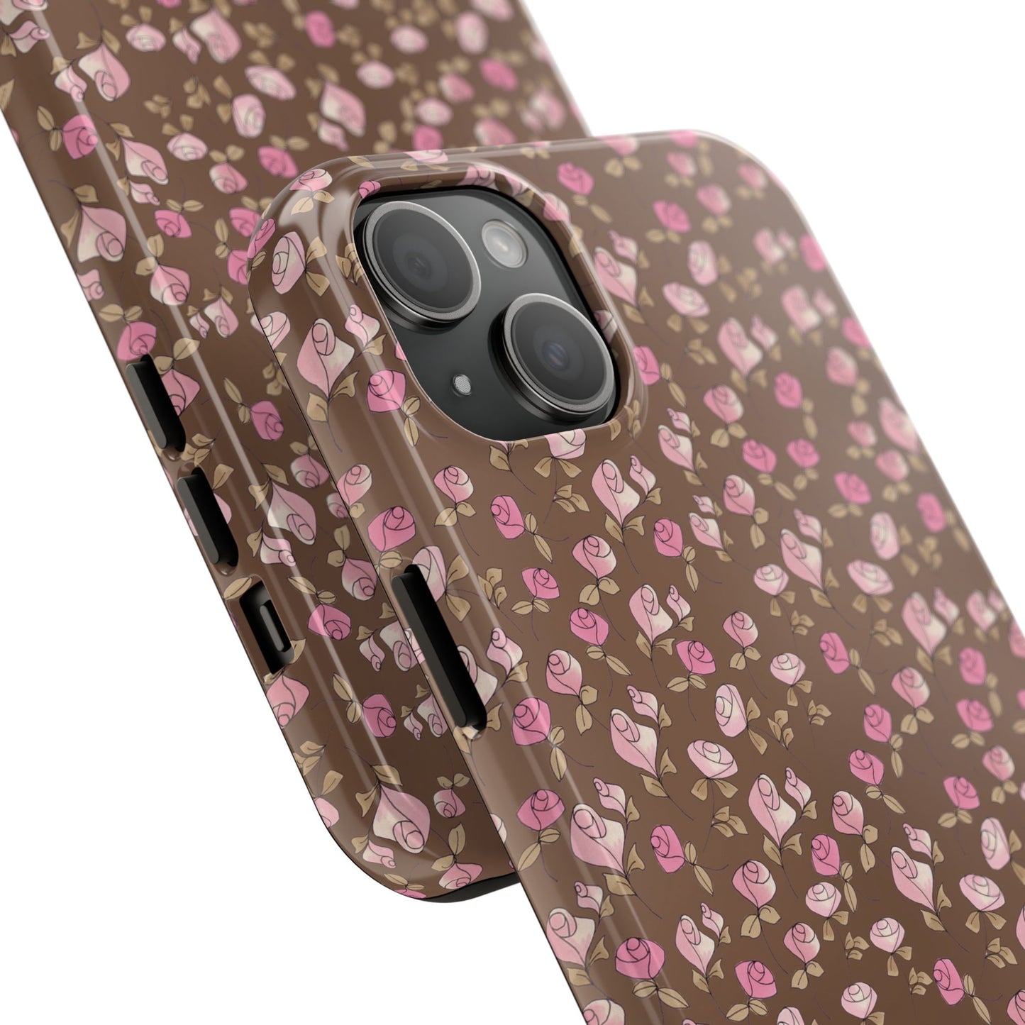 Little Bitty Roses Chocolate Phone Case