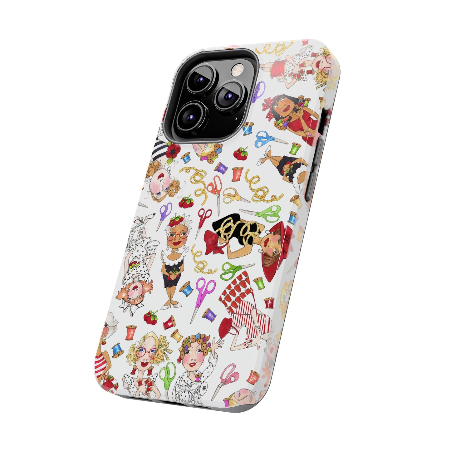 Sew Tossed White Phone Case