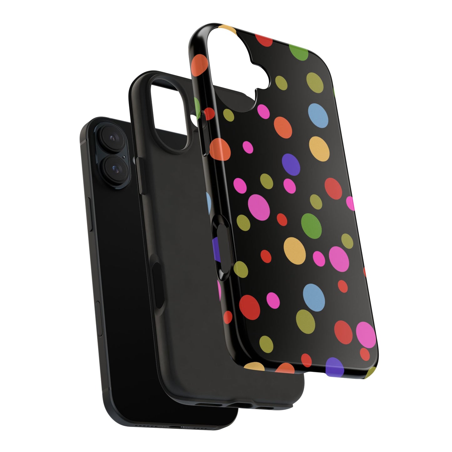Dot Assortment Black Phone Case