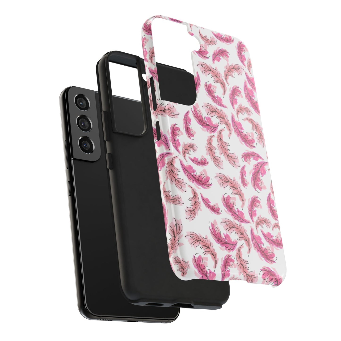 Flam Feathers White Phone Case