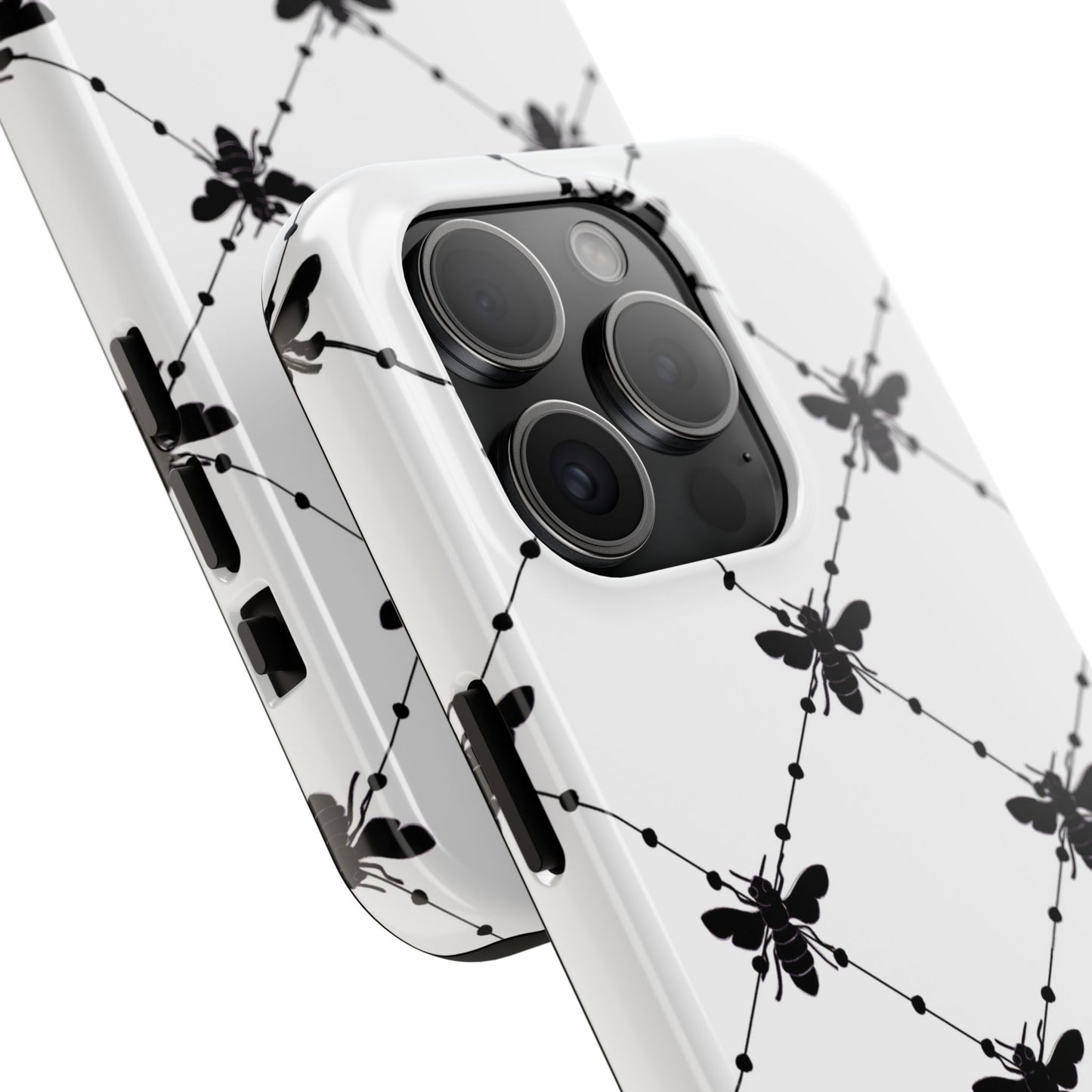 Beaded Bees White Phone Case