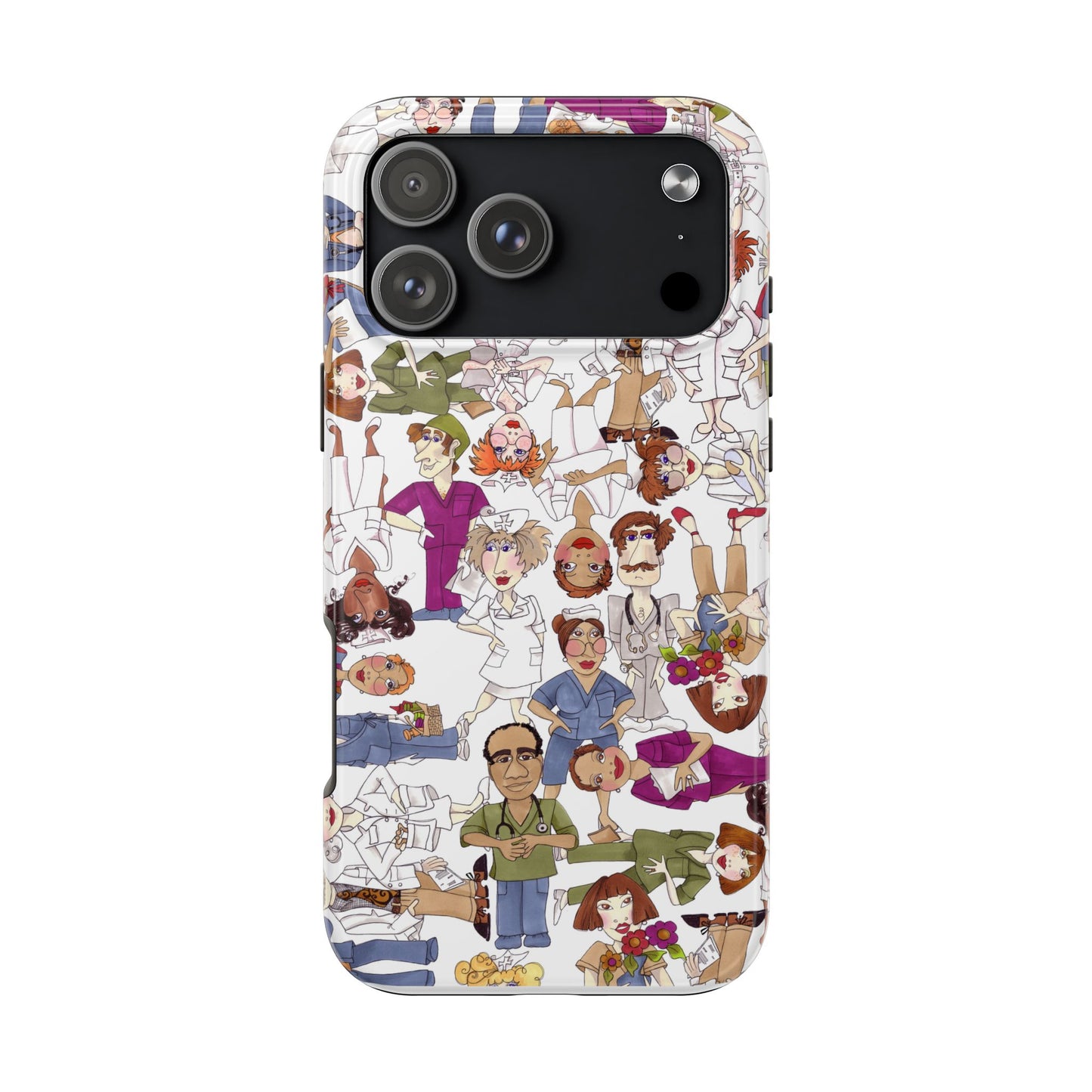 Diverse Nurse White Phone Case