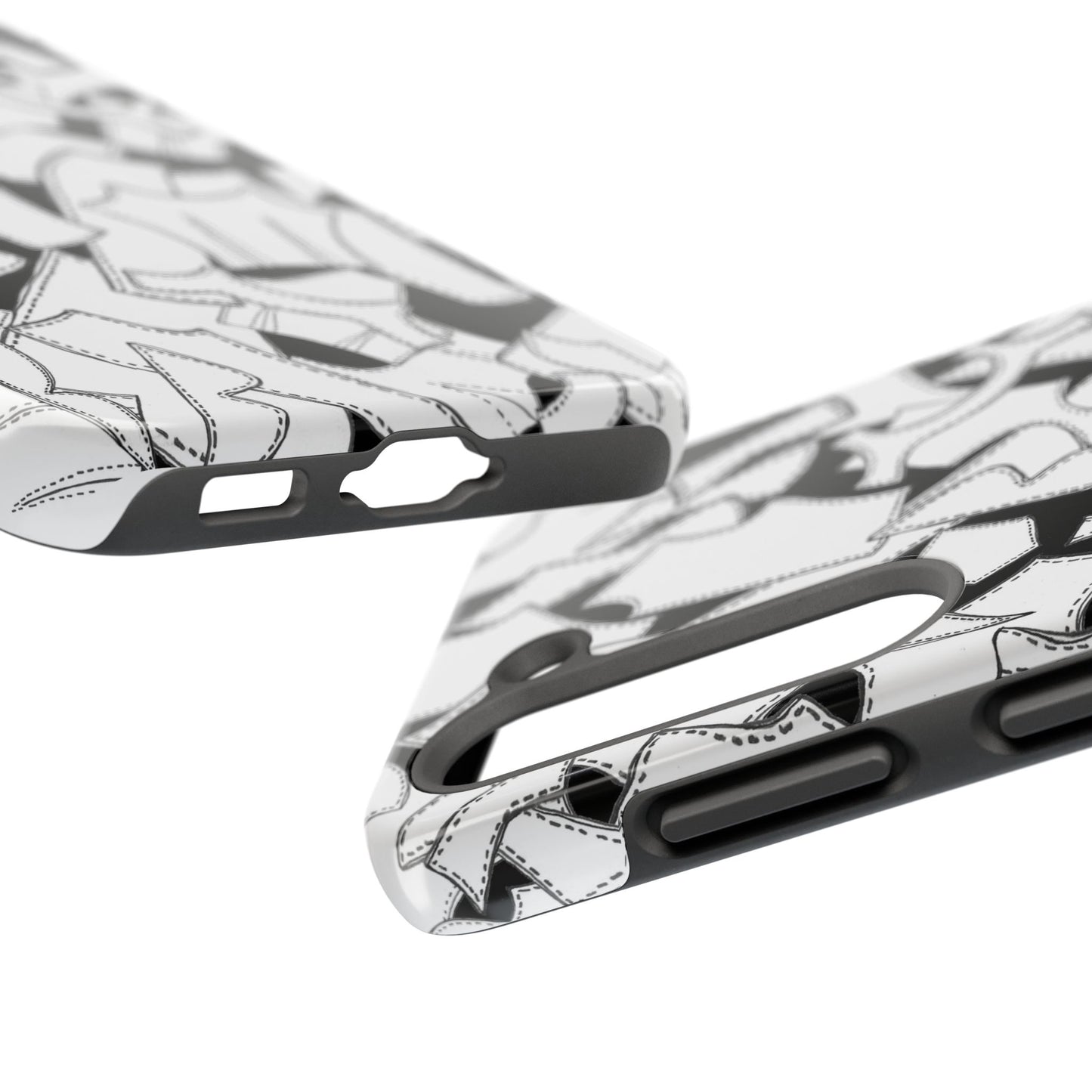 Pattern Pieces Black Phone Case