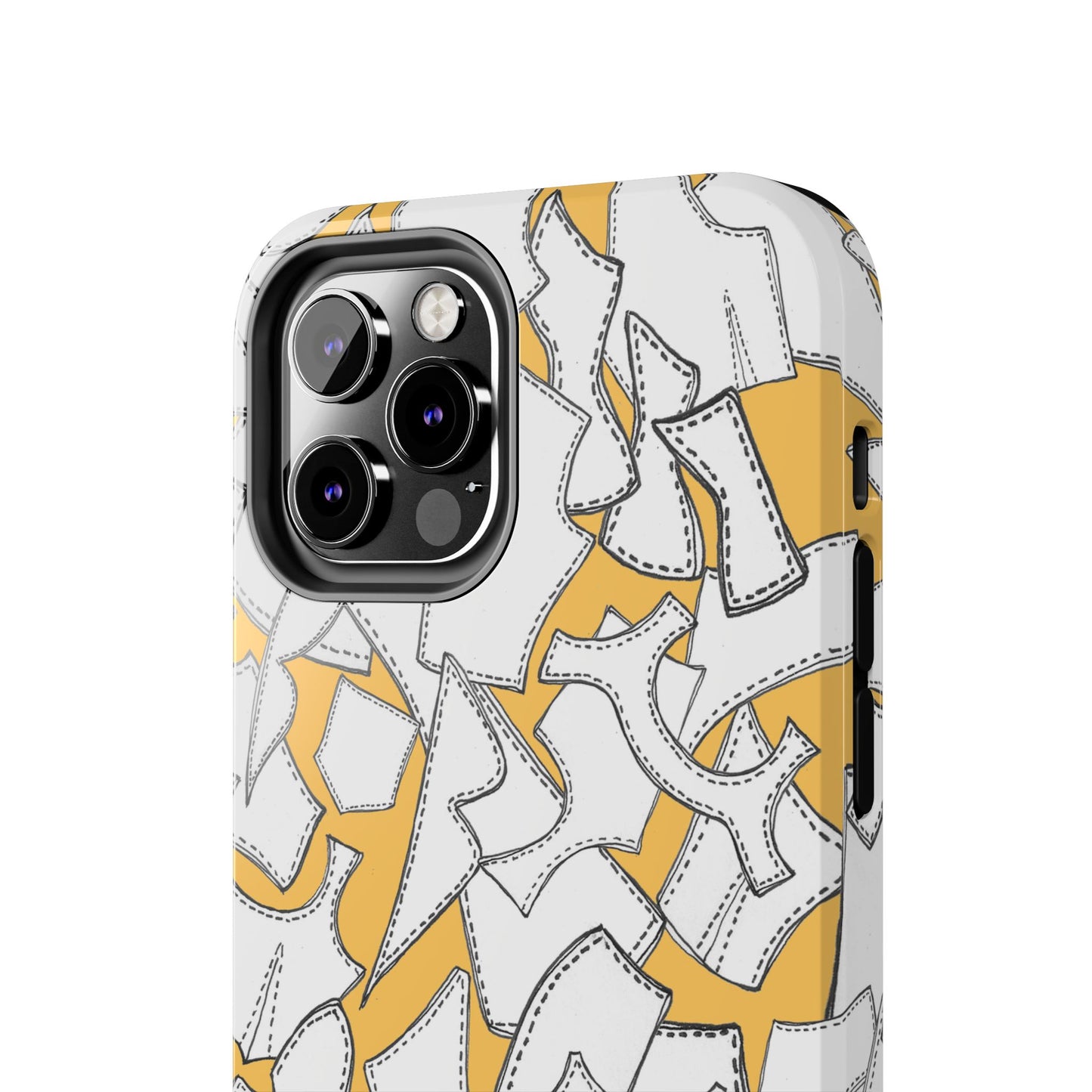 Pattern Pieces Yellow Phone Case