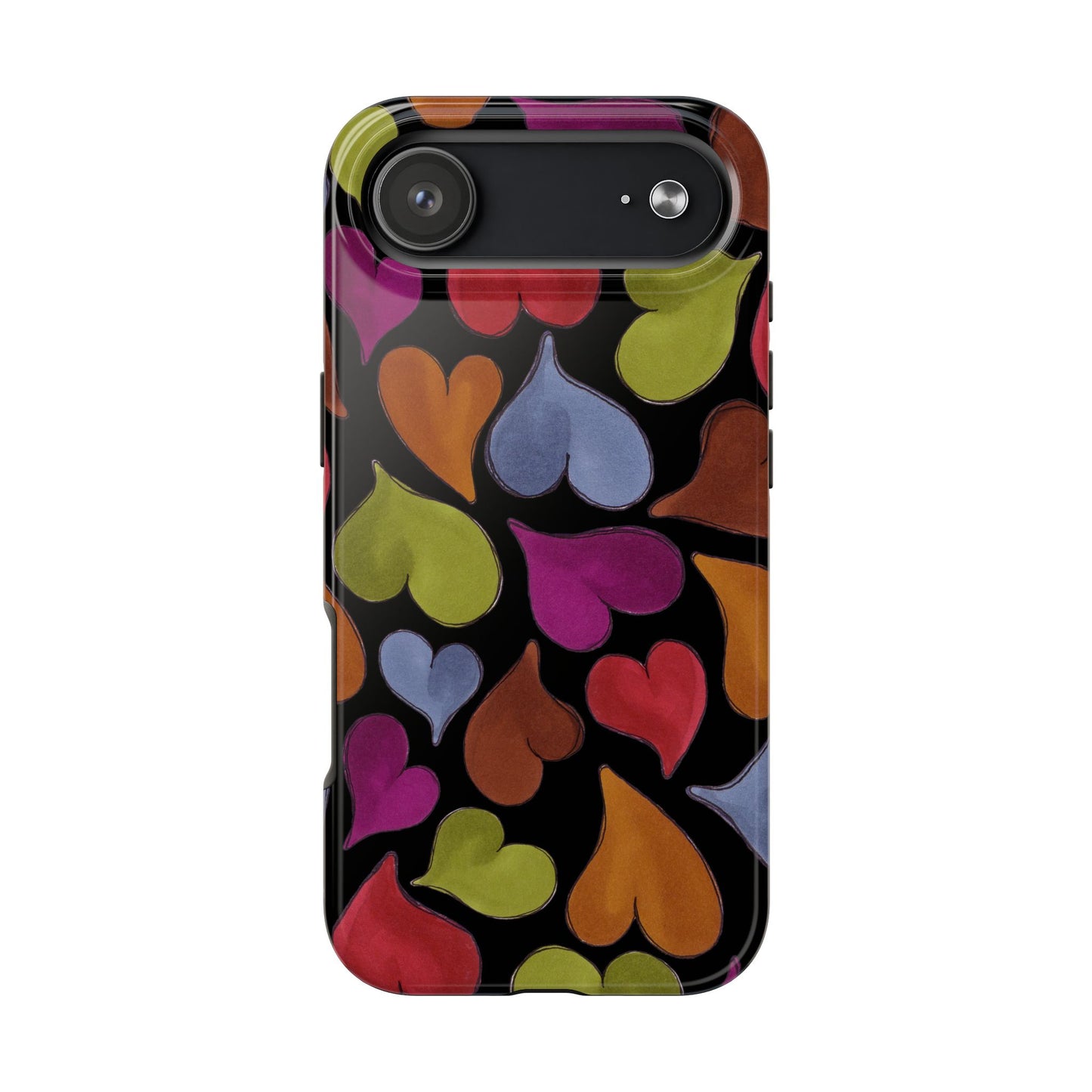 Big Hearted Black Phone Case
