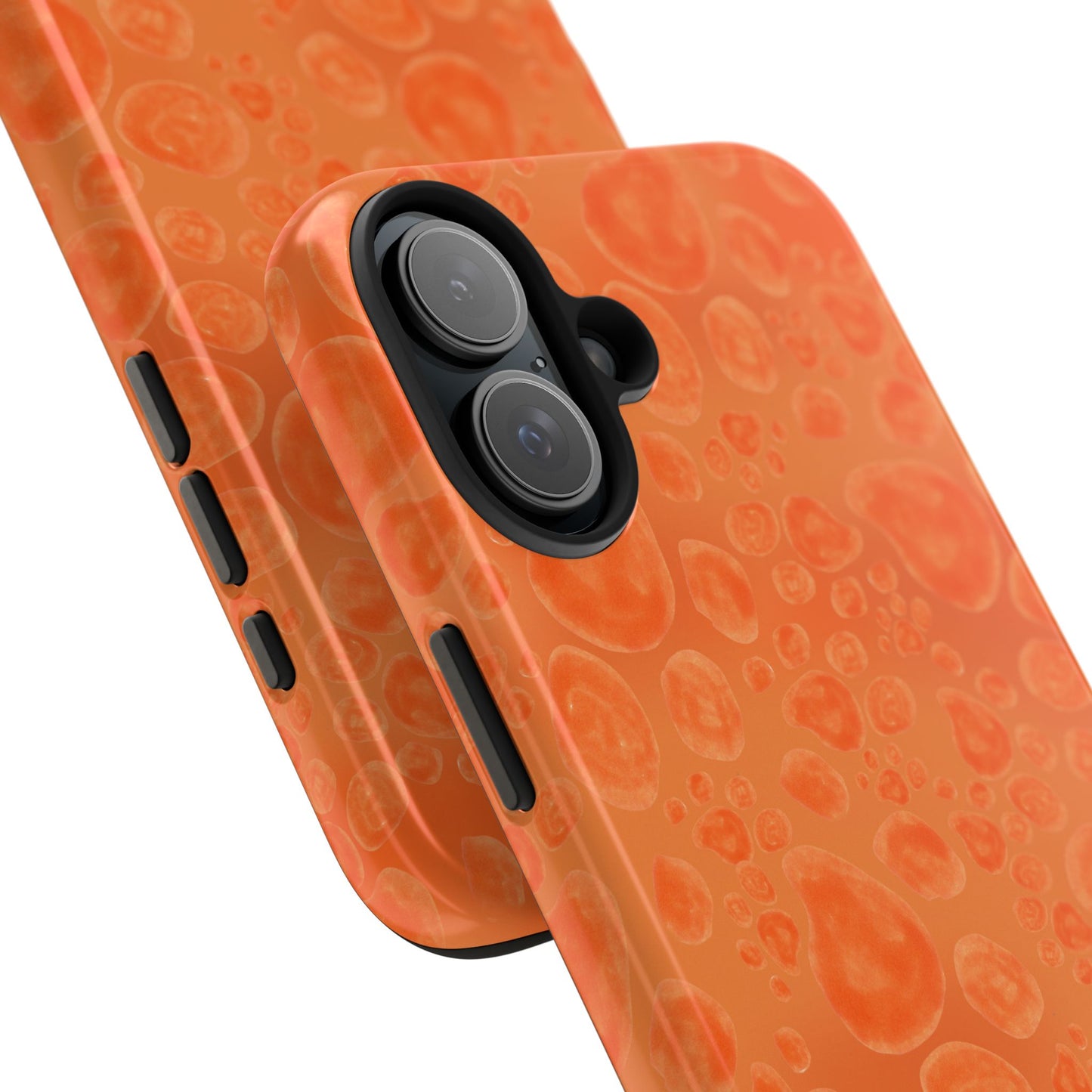 Paw Dots Orange Phone Case