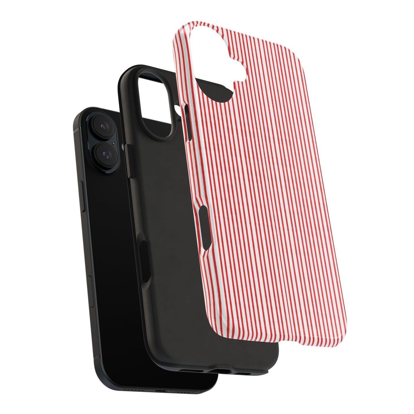 Stripe White / Red Phone Case