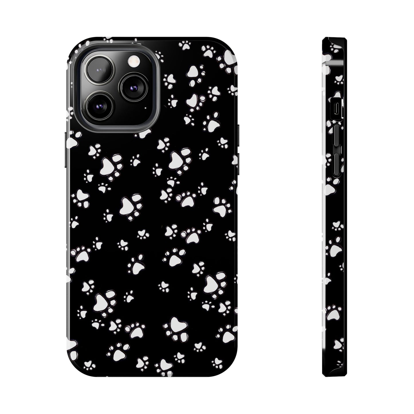 Paw Flakes Black Phone Case
