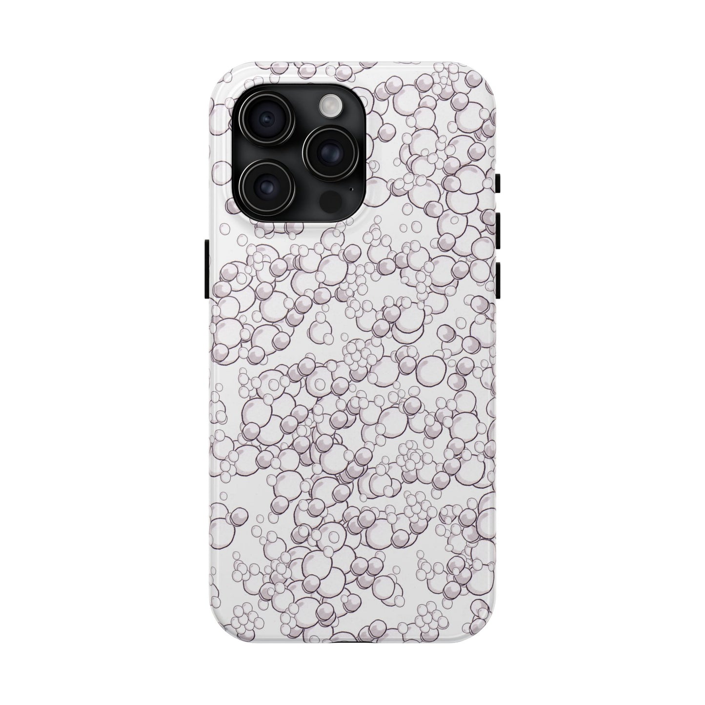 Bubble Dots White Phone Case