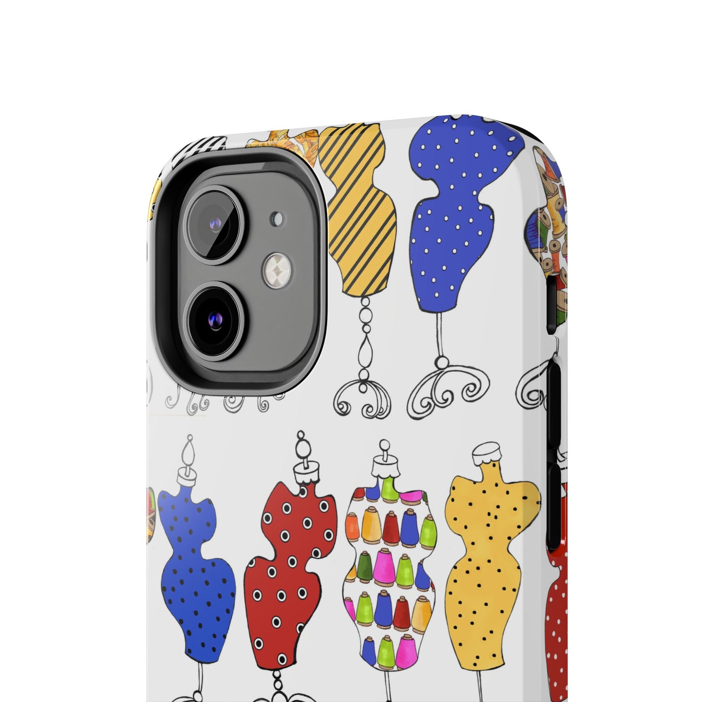 Go Figure White / Multi Phone Case