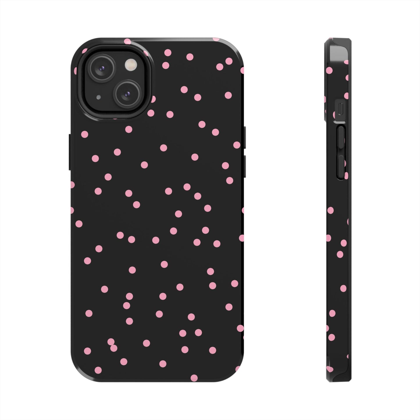 Space Dots Black / Pink Phone Case