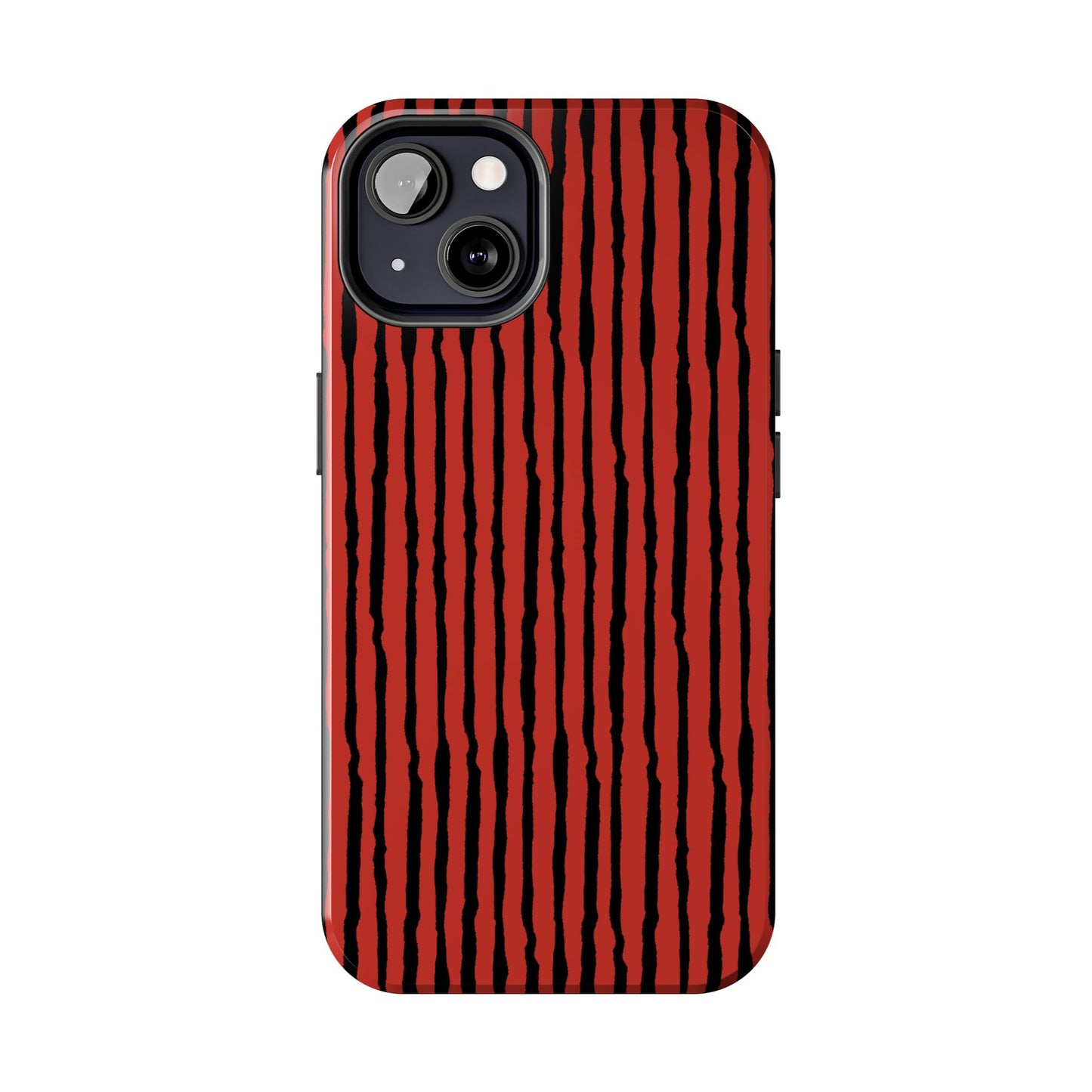 Sorta Stripe Red / Black Phone Case