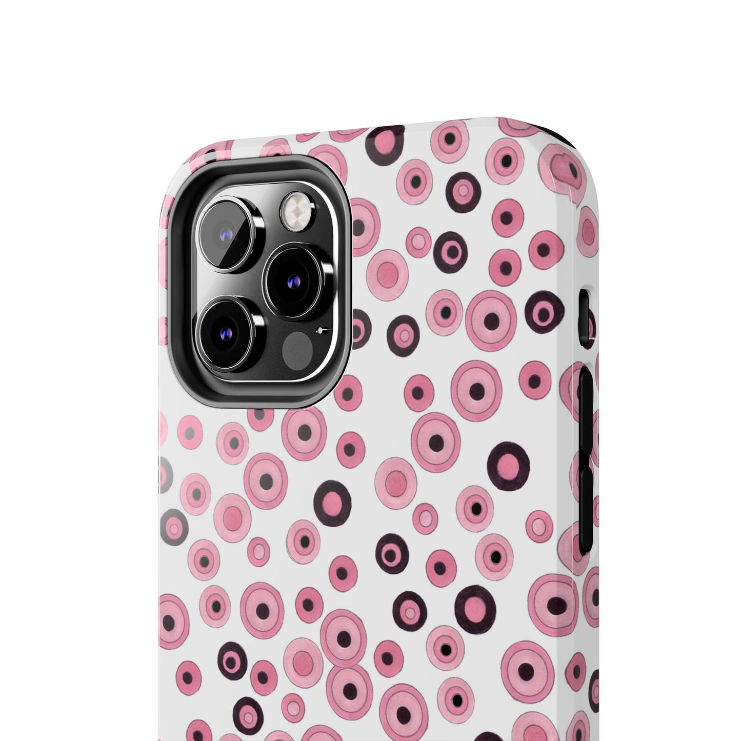 Dots White / Pink Phone Case