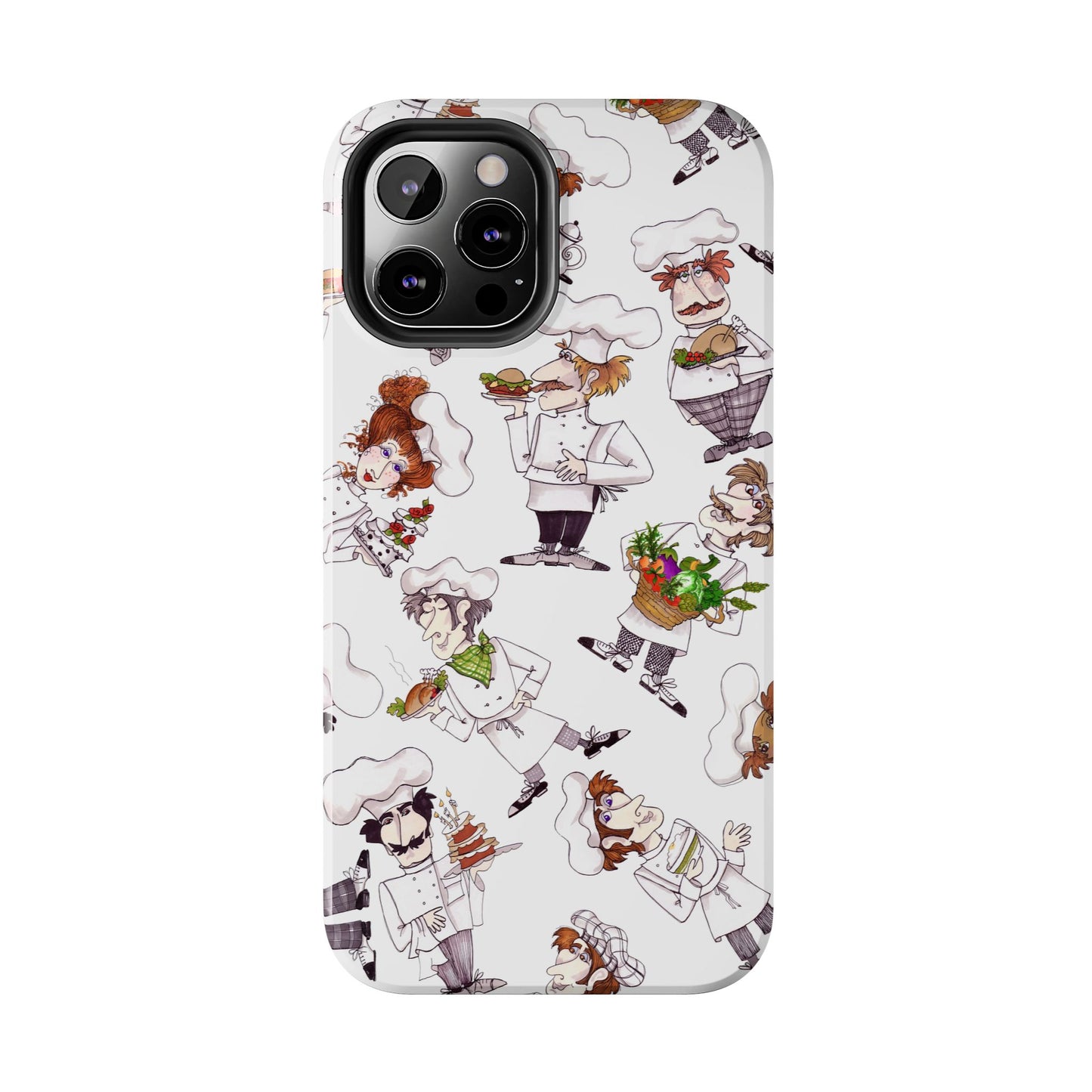 Tossed Chefs White Phone Case