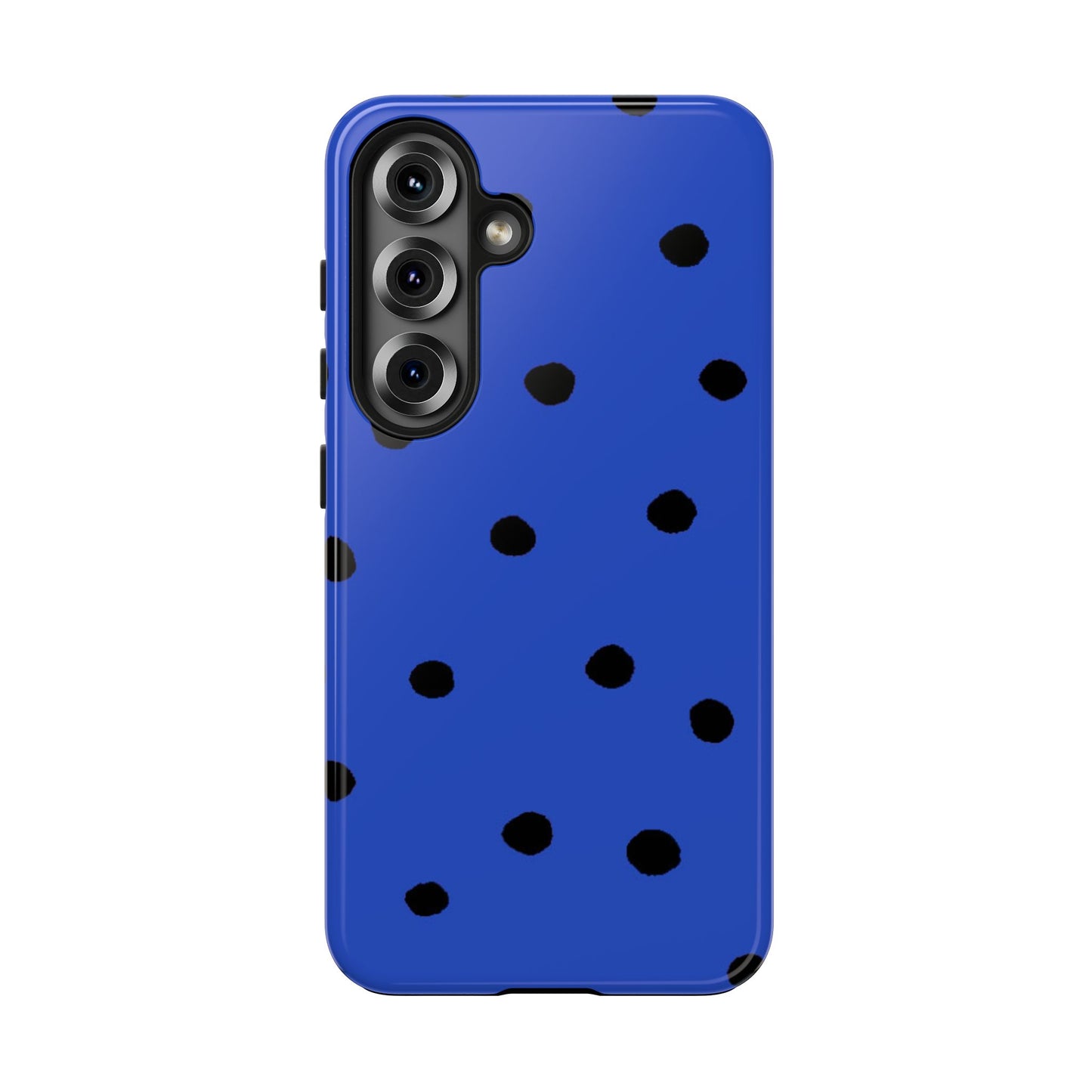 Dinky Dots Blue / Black Phone Case