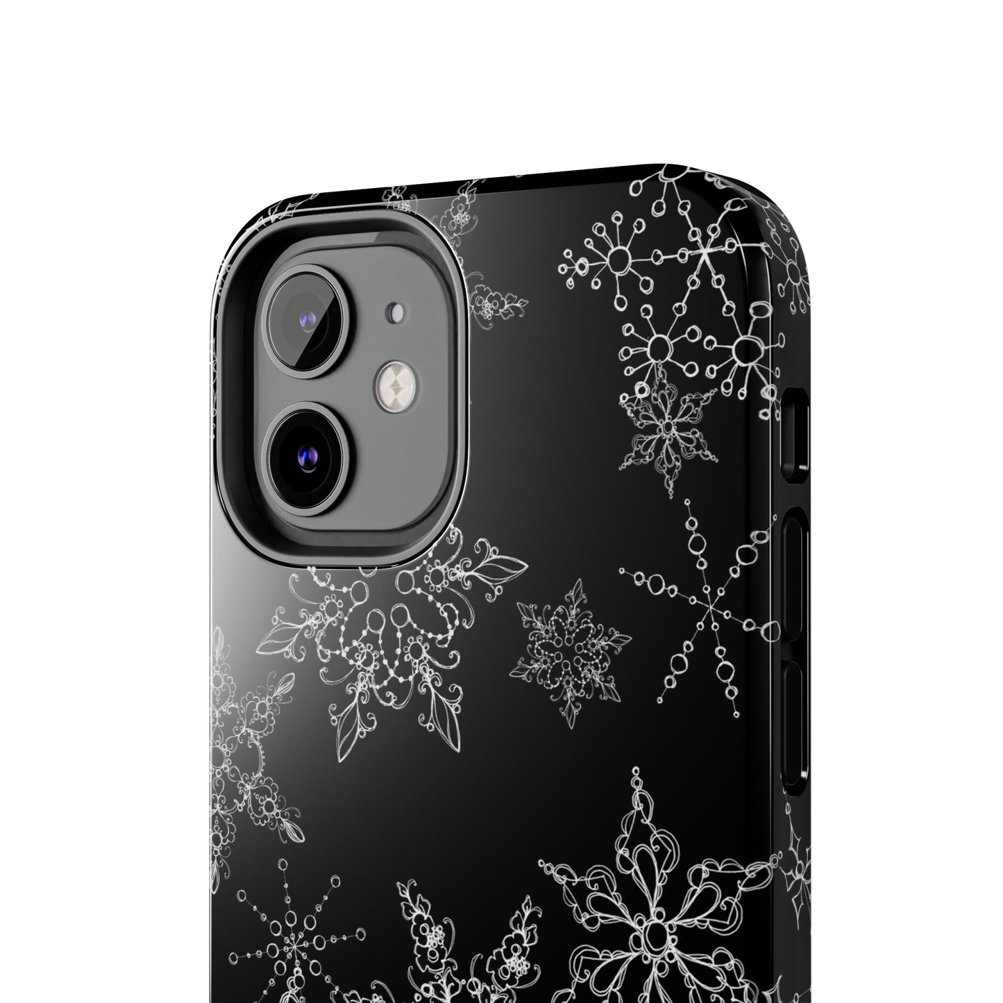 Random Flakes Black Phone Case