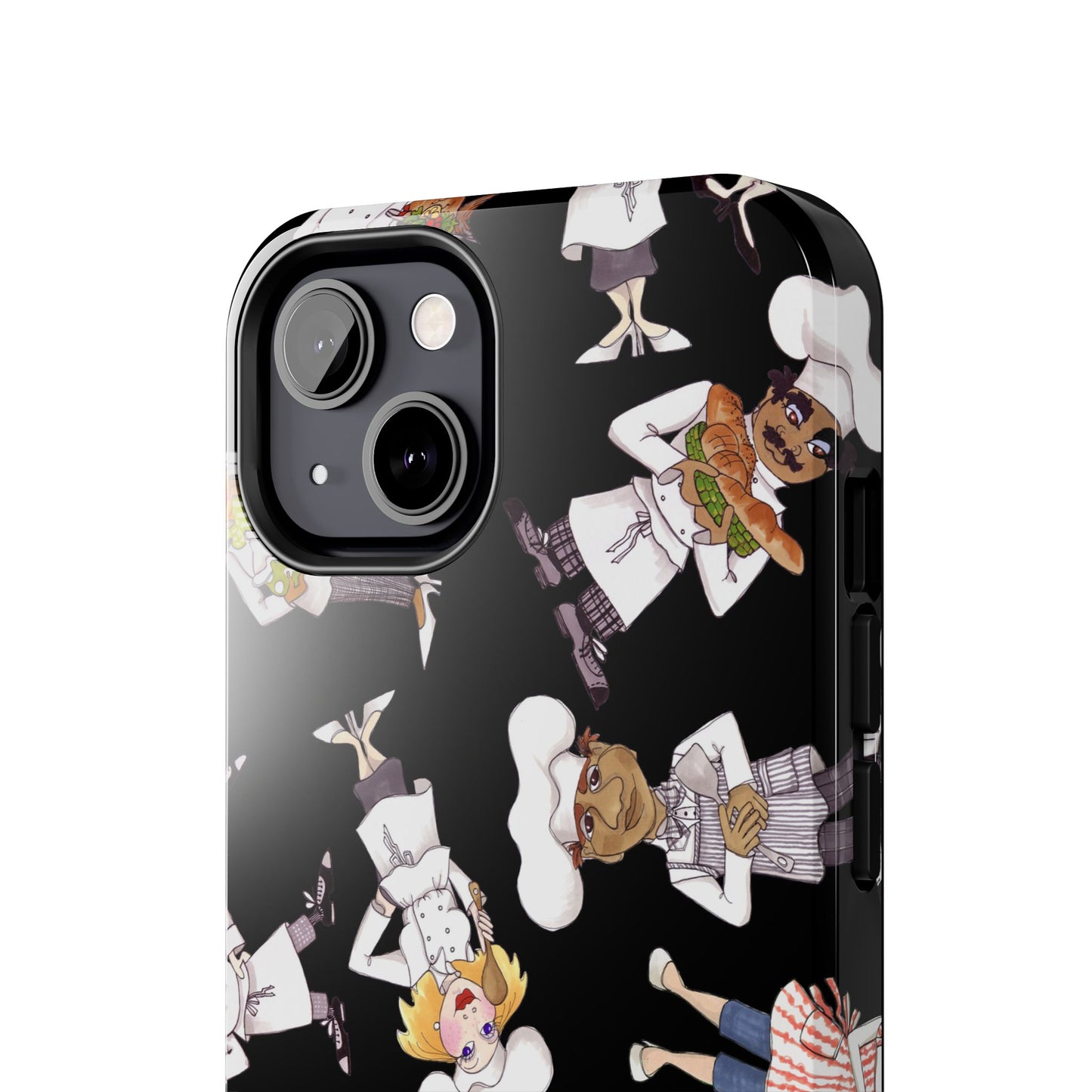 Tossed Chefs Black Phone Case