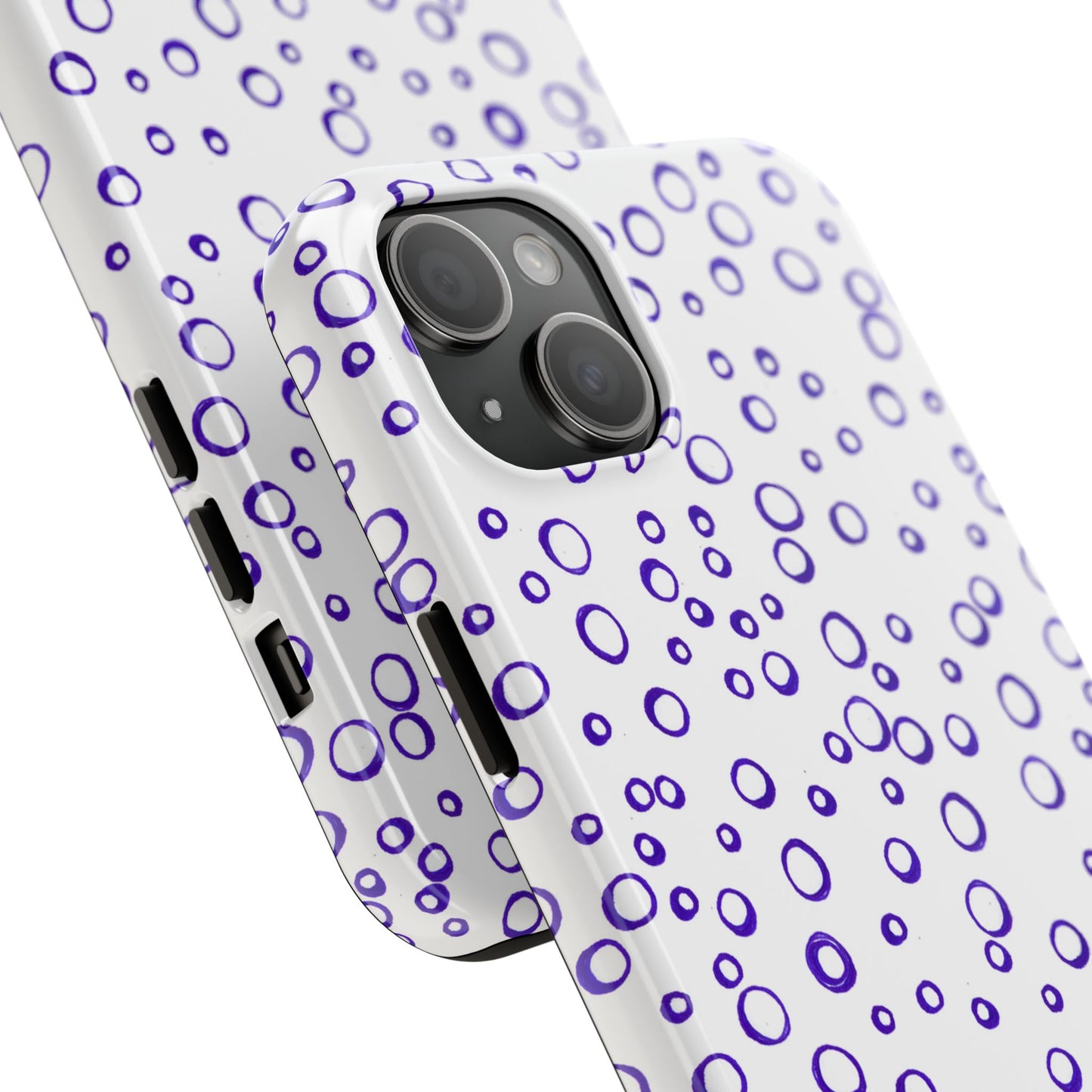 Blue See Through Dots Phone Case