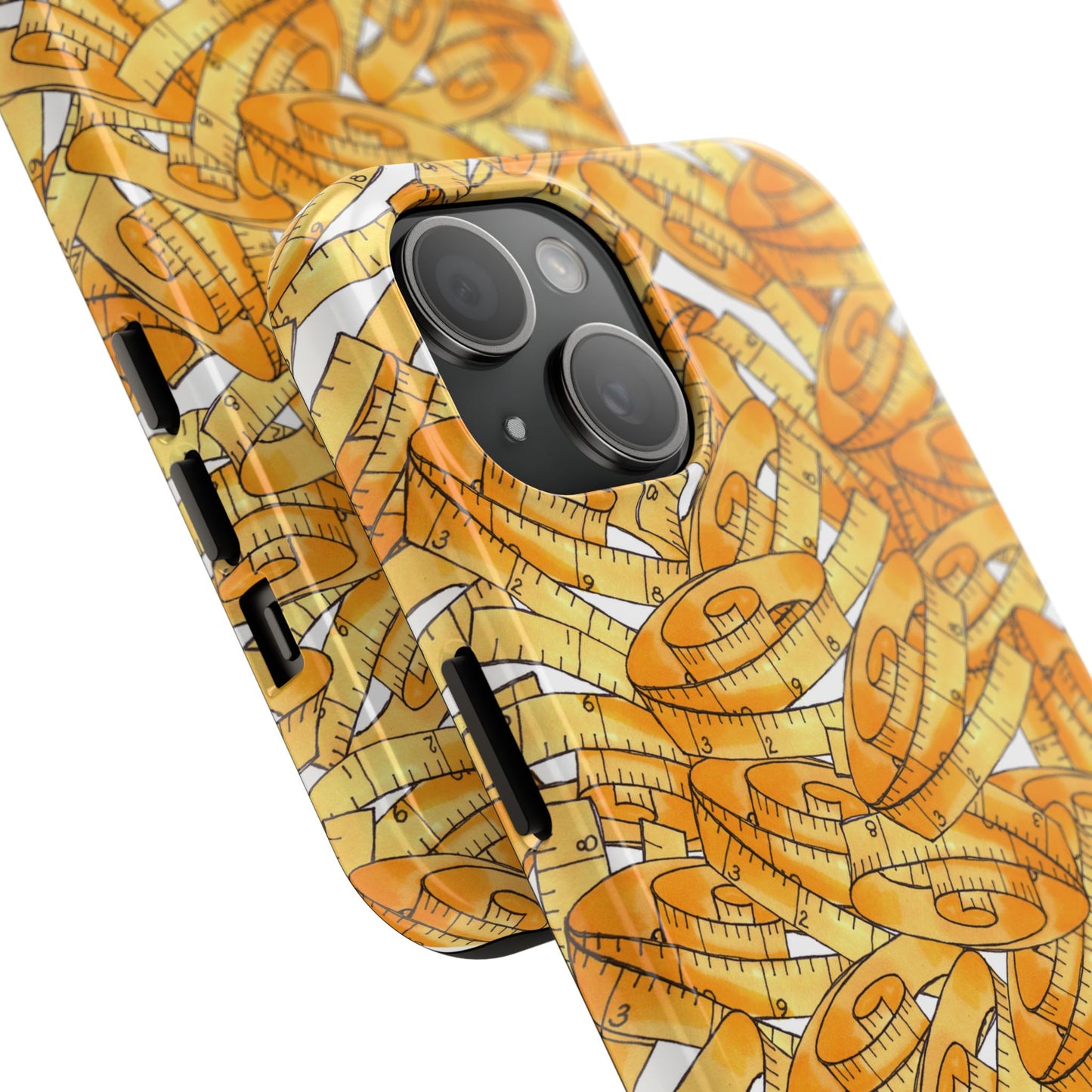 Tape Storm White / Yellow Phone Case