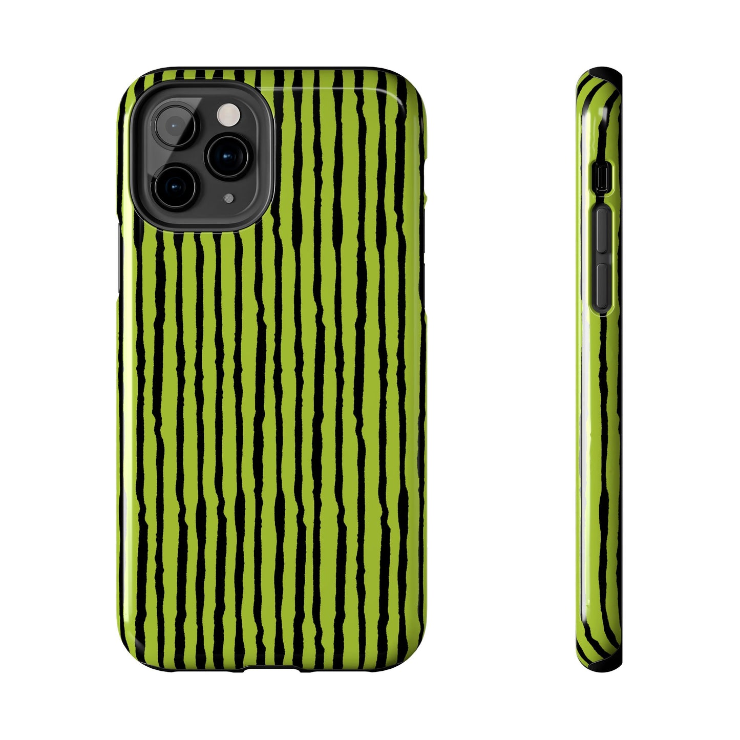 Sorta Stripe Green / Black Phone Case