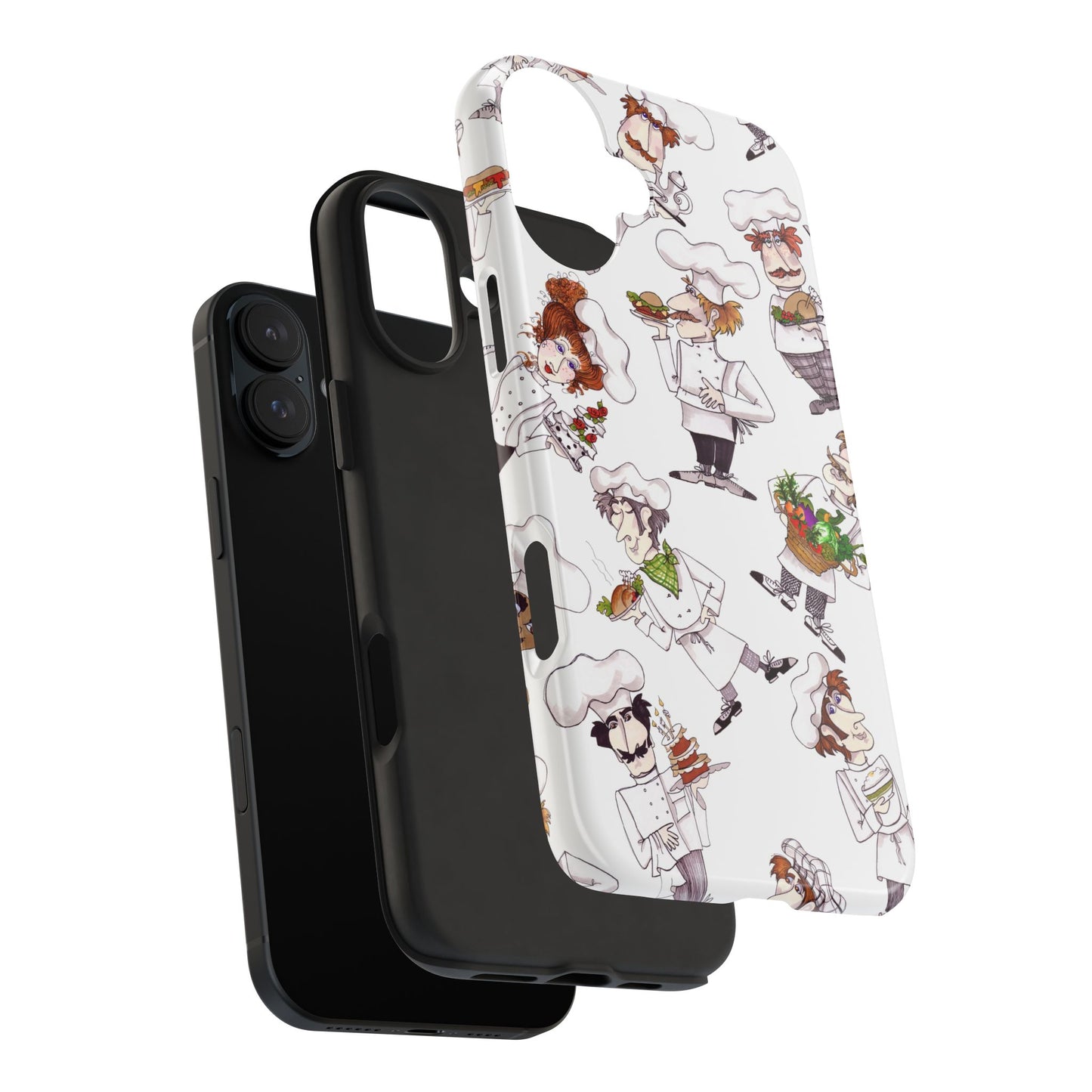 Tossed Chefs White Phone Case