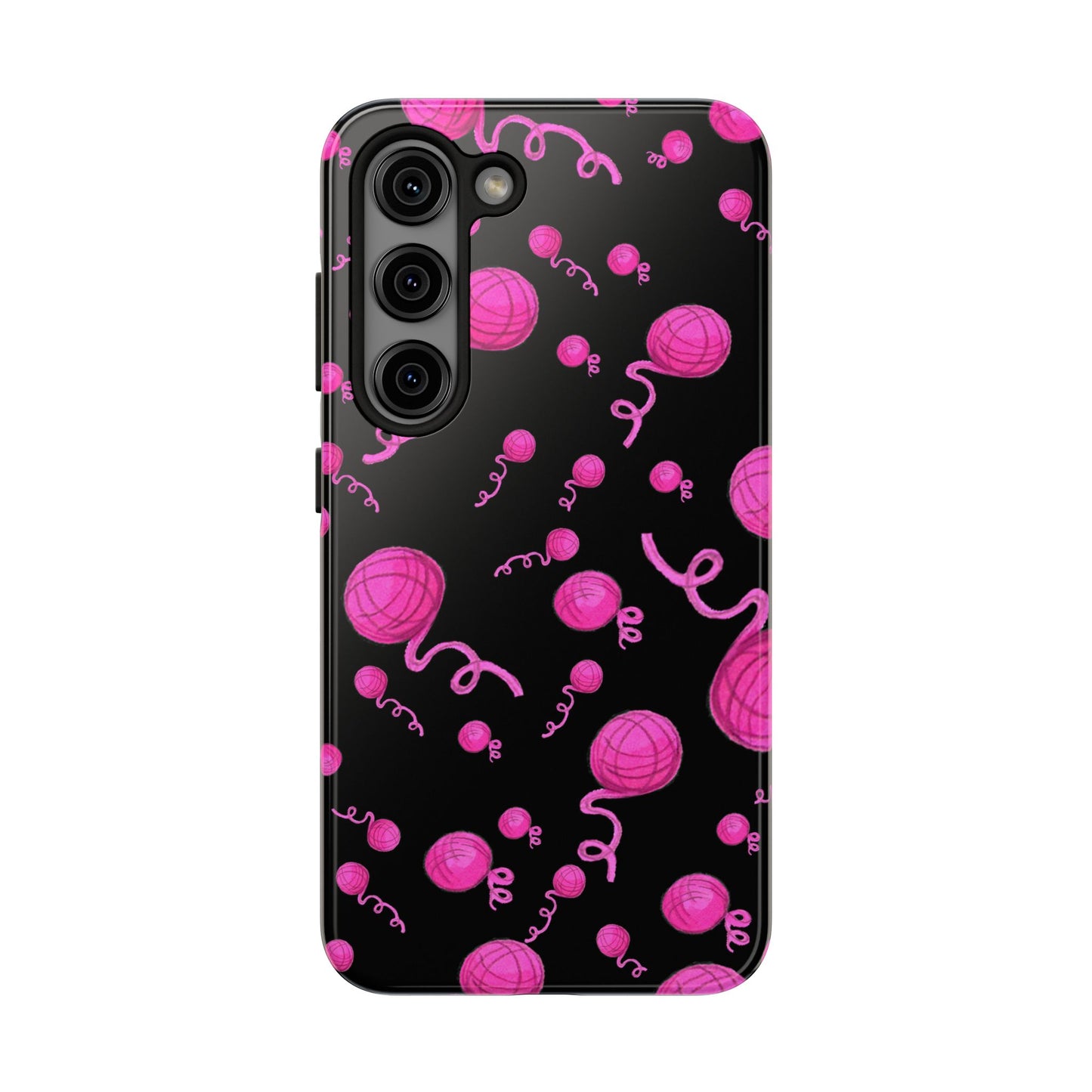 Yarniverse Black / Pink Phone Case
