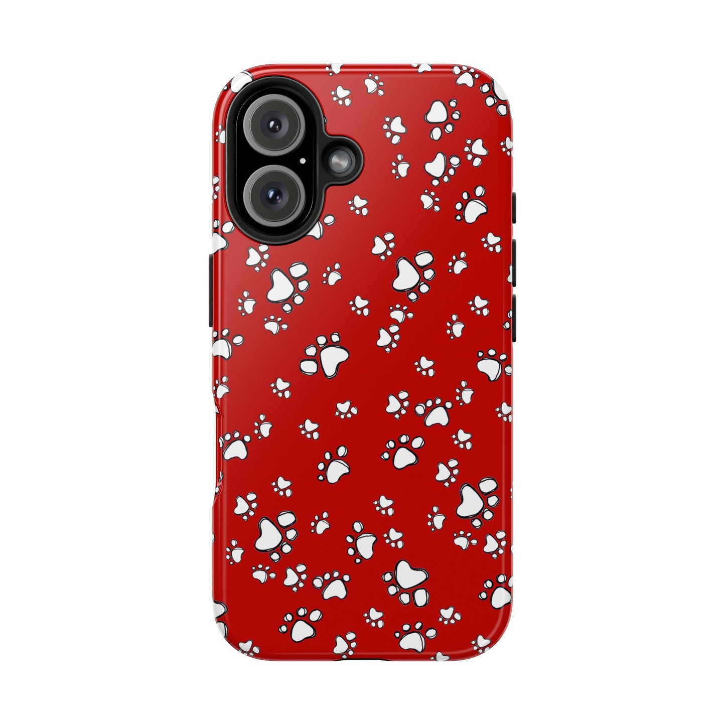 Paw Flakes Red Phone Case