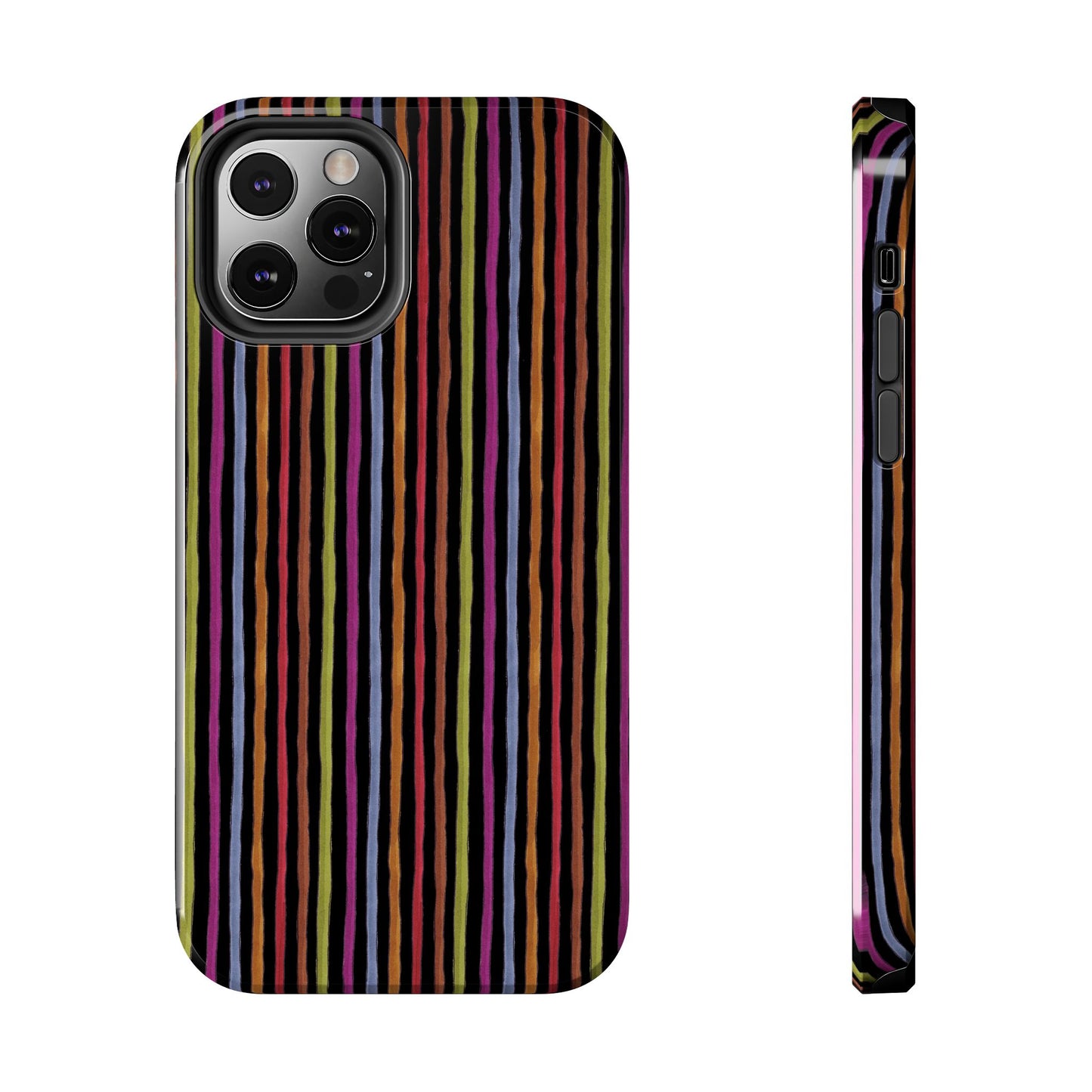 Stripe Black Phone Case