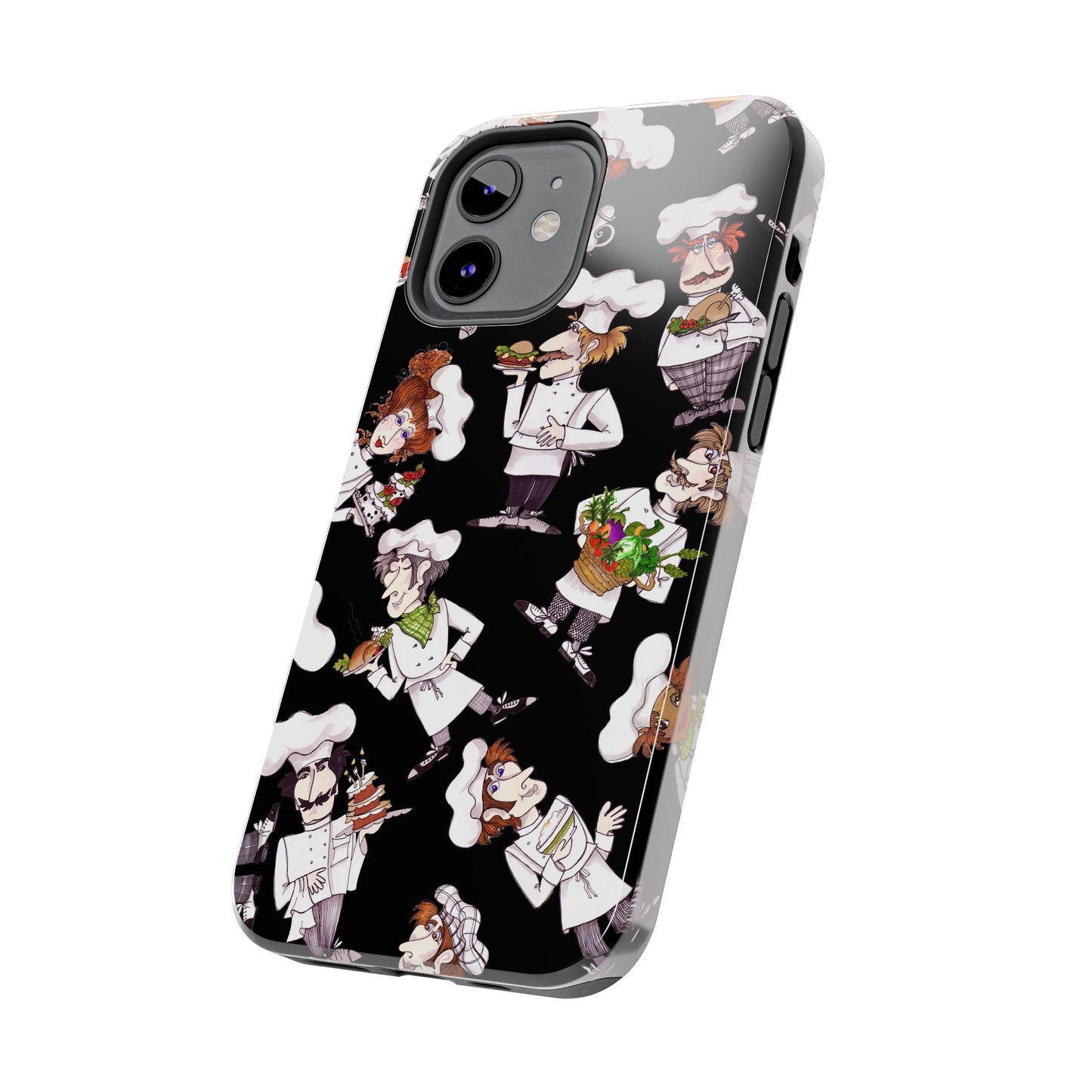 Tossed Chefs Black Phone Case