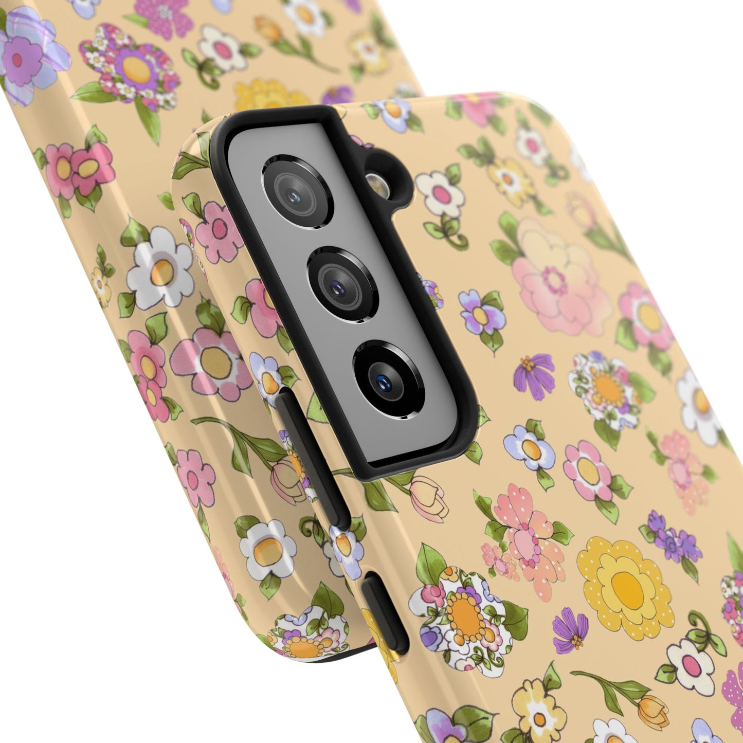 Flowery Yellow Phone Case