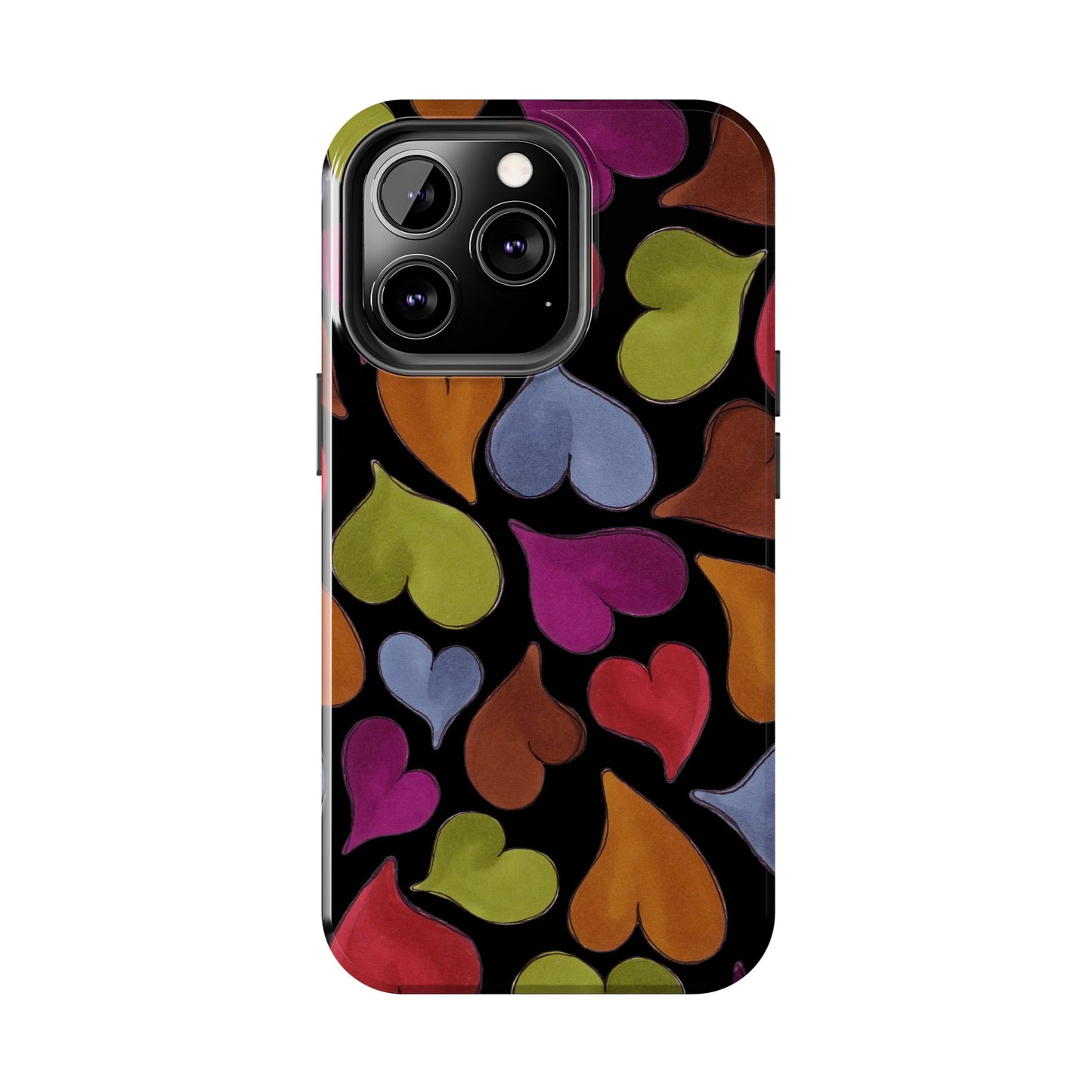 Big Hearted Black Phone Case