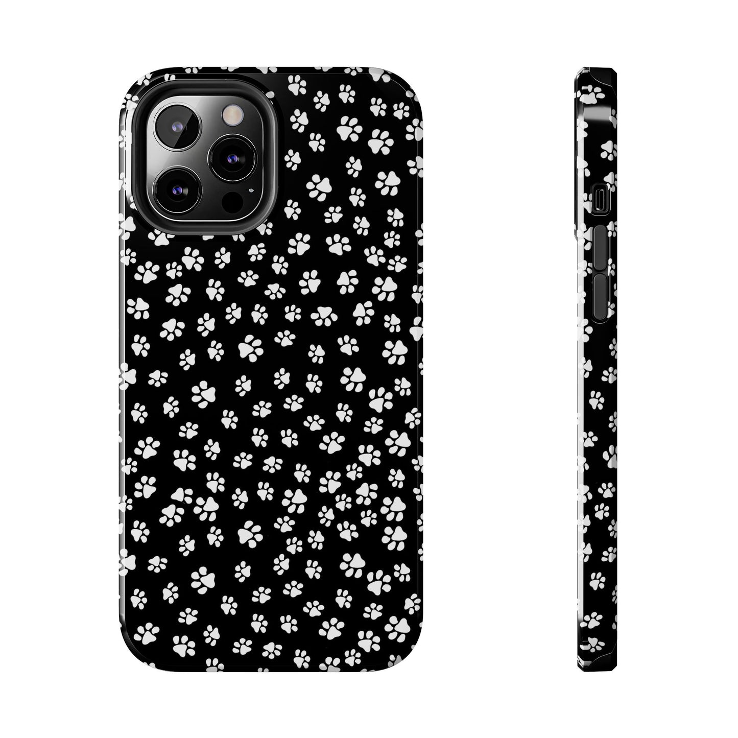 Little Paws Black / White Phone Case