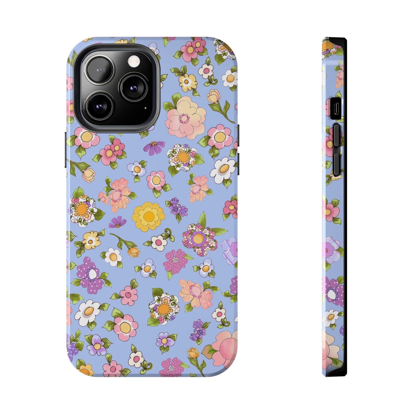 Flowery Blue Phone Case