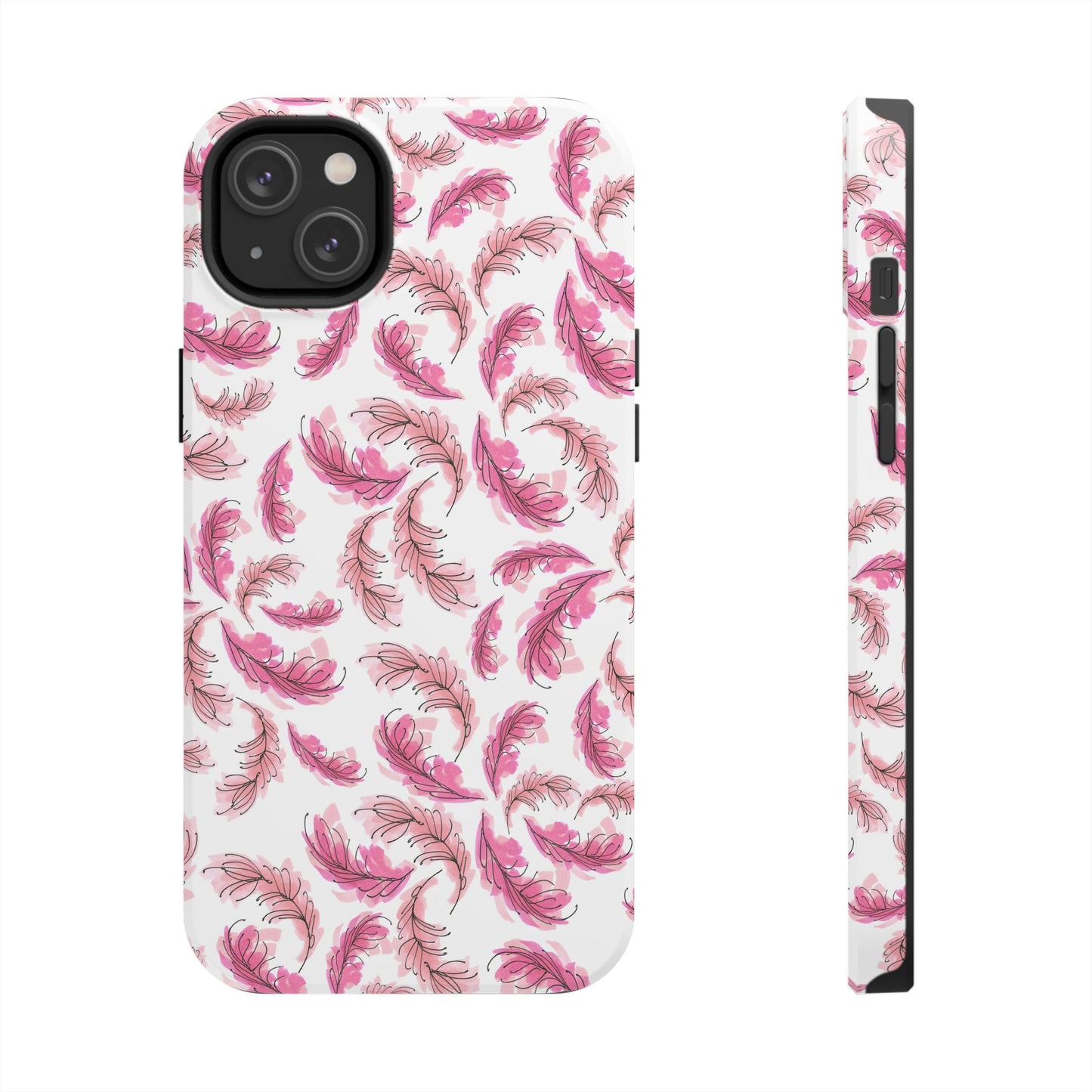 Flam Feathers White Phone Case