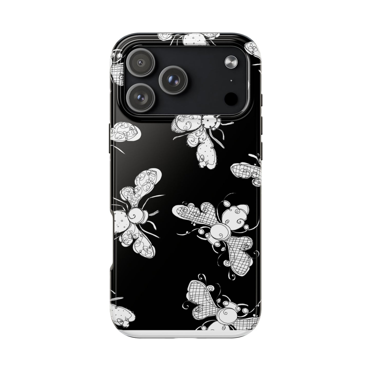 Busy Bee Black Phone Case