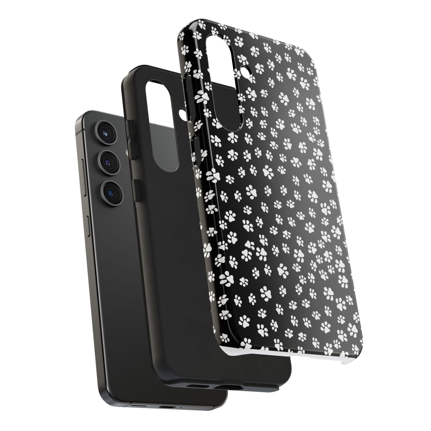 Little Paws Black / White Phone Case