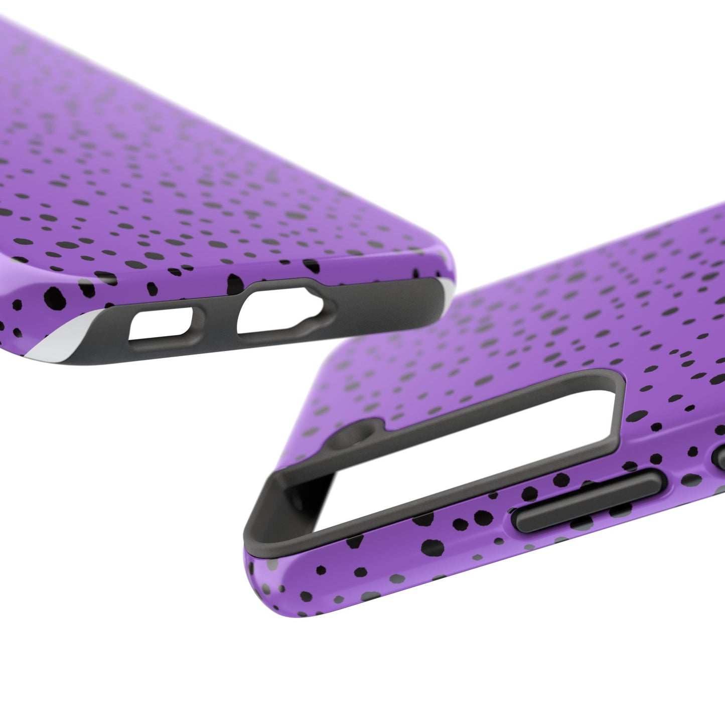 Pepper Dots Purple / Black Phone Case