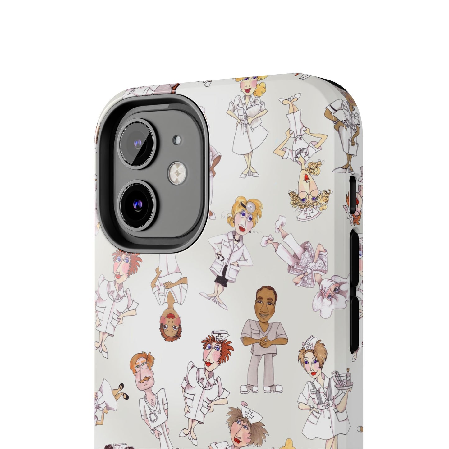 Tossed Nurses Gray Phone Case