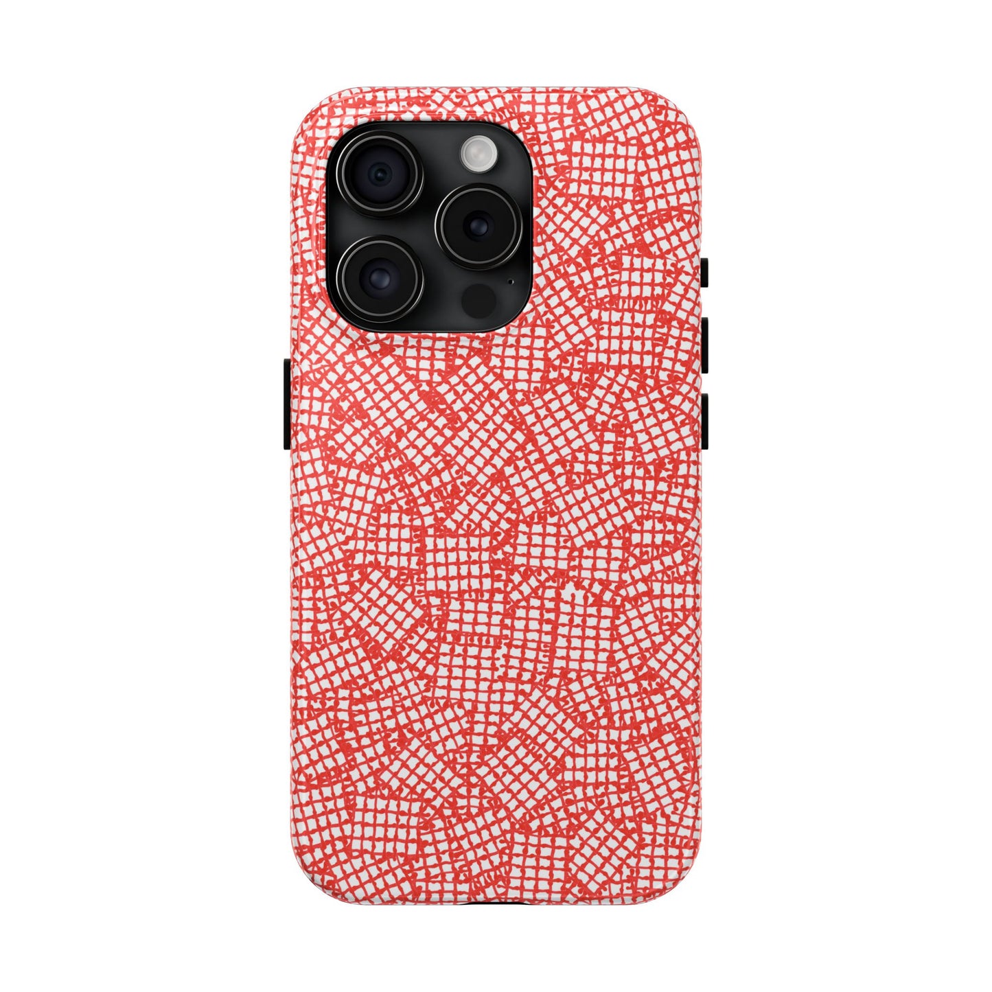 Check Patch Small Red Phone Case